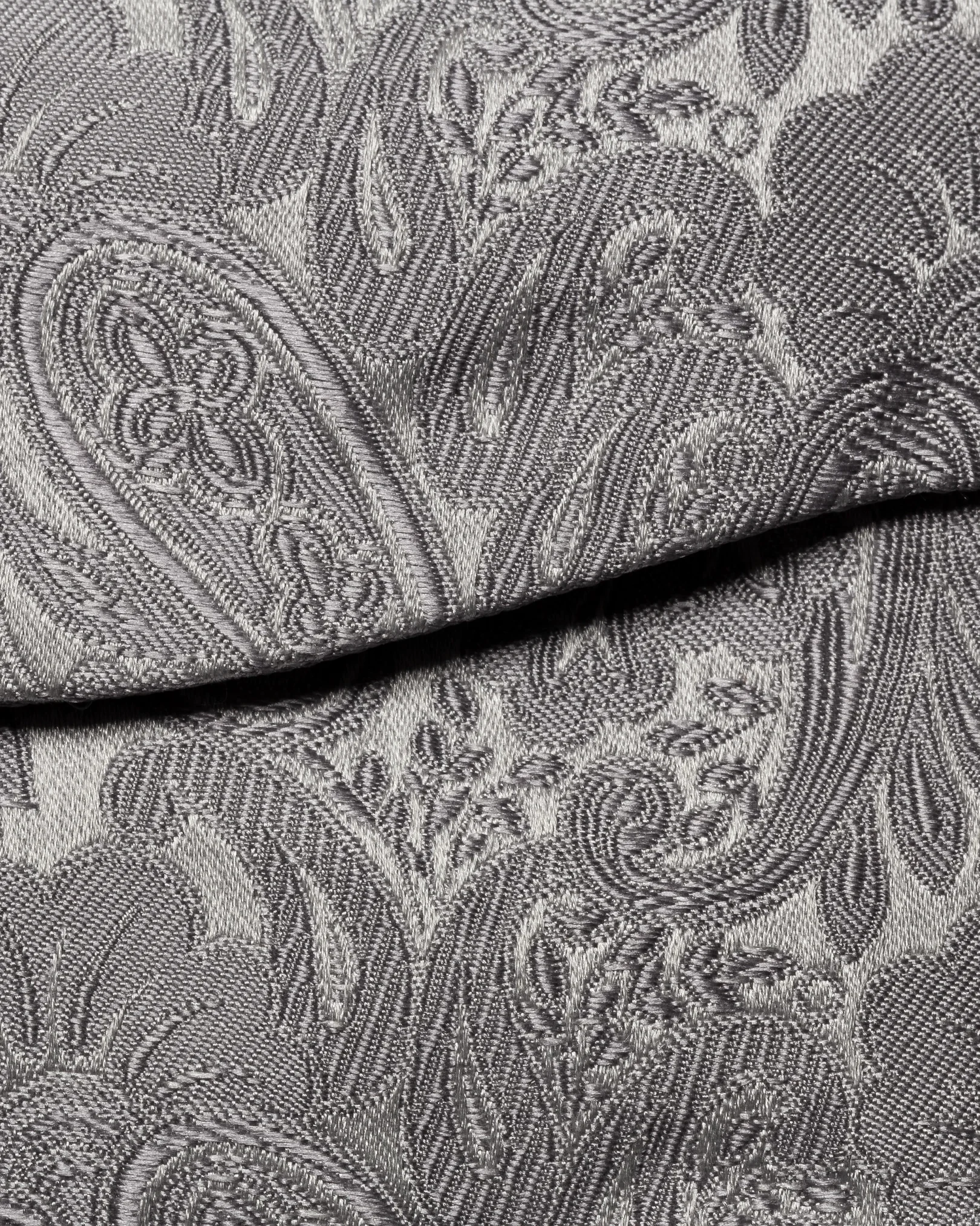 Eton - light grey jacquard self tied