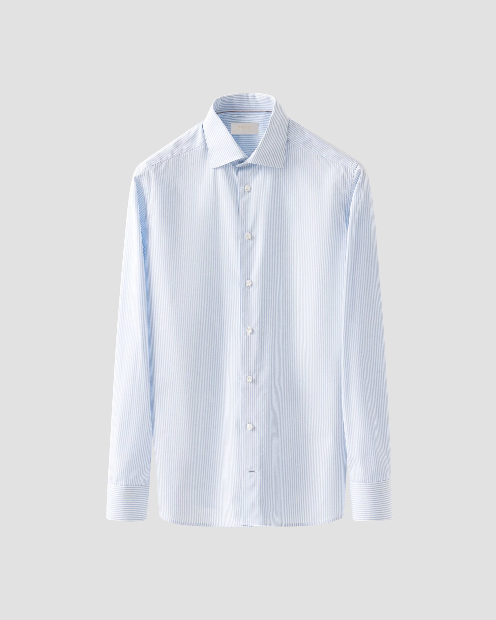 Eton - elevated striped poplin shirt