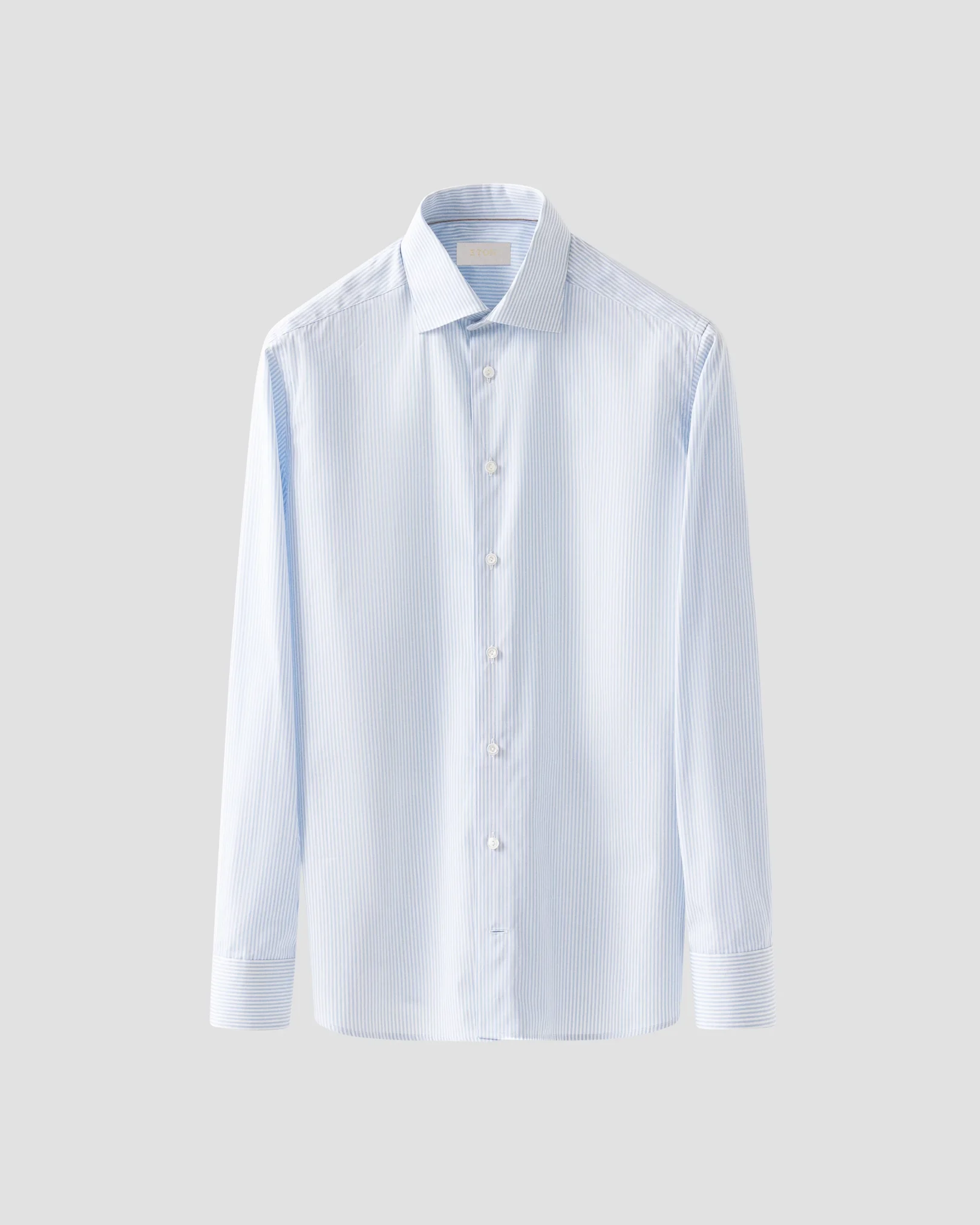 Eton - elevated striped poplin shirt