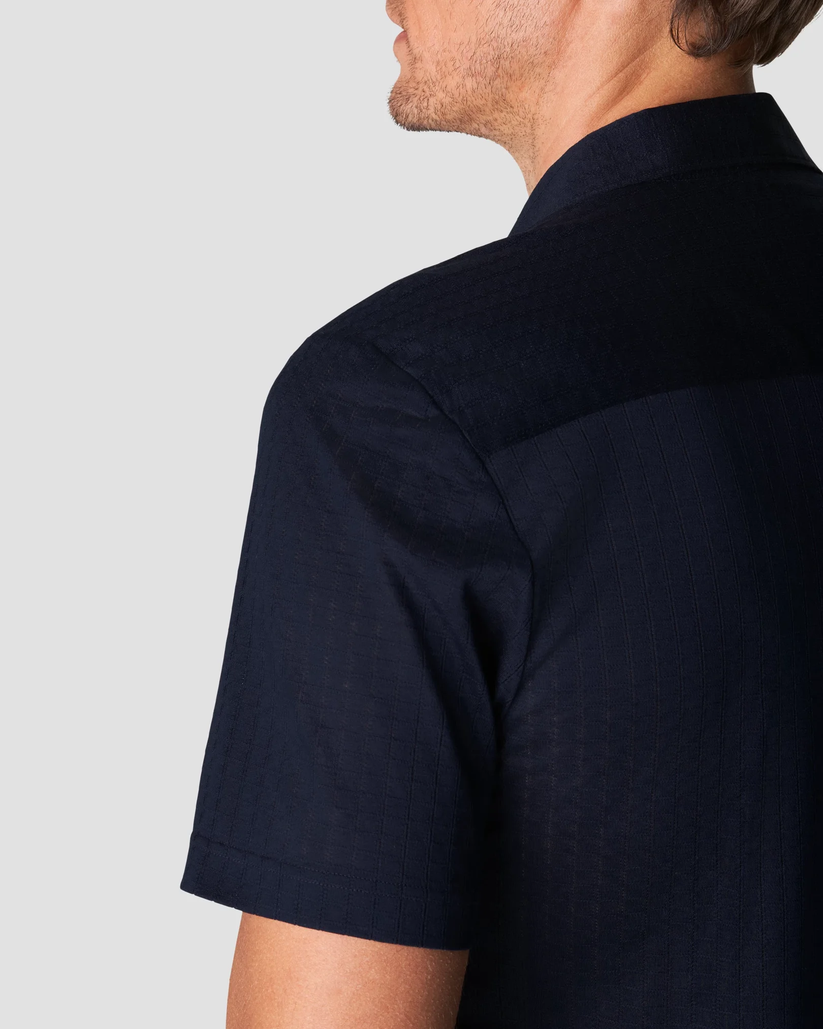 Eton - black jacquard short sleeve