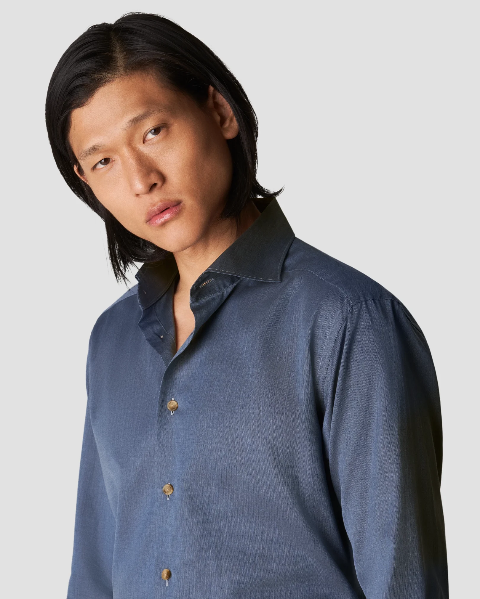 Eton - mid blue flannel