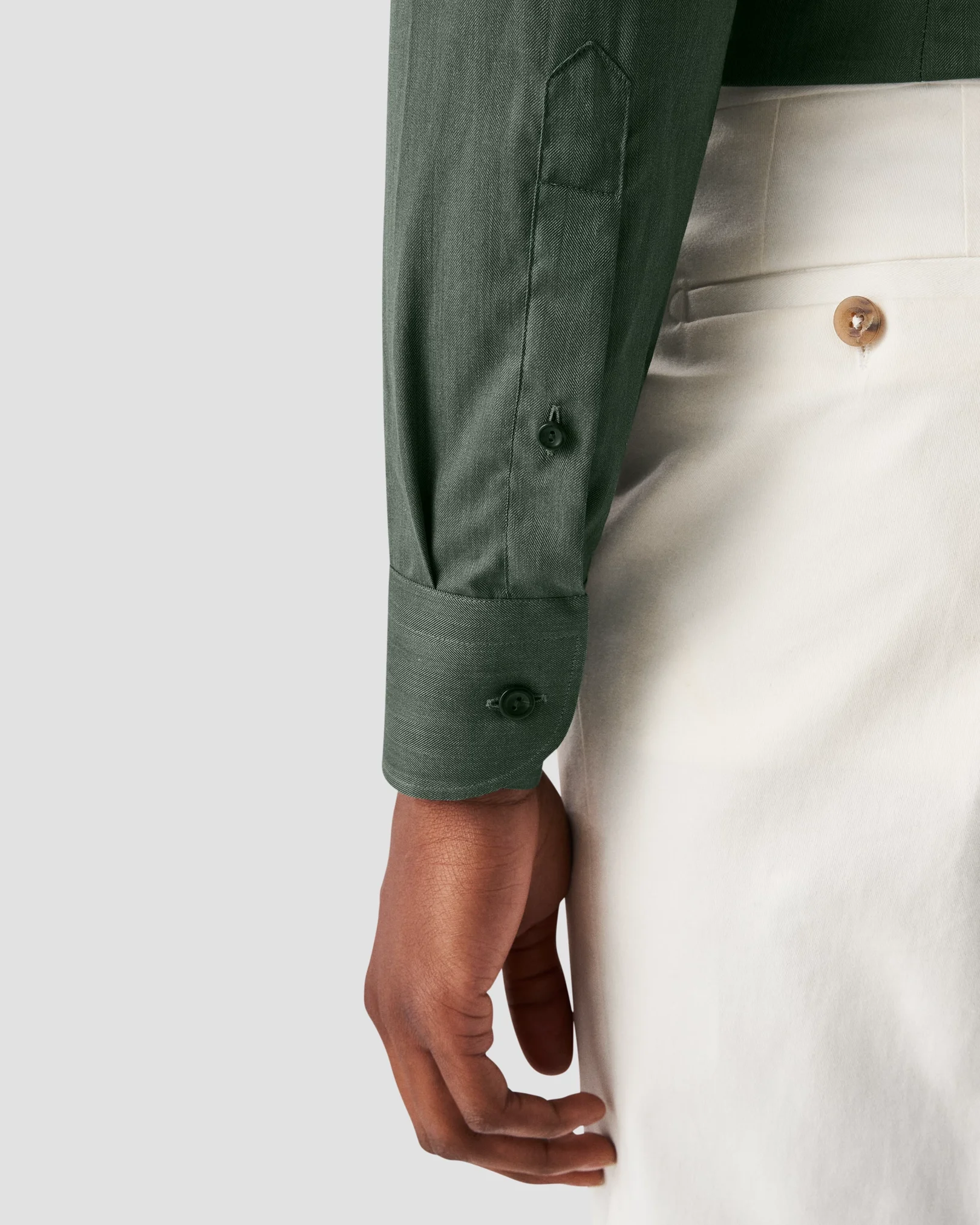 Eton - dark green flanell