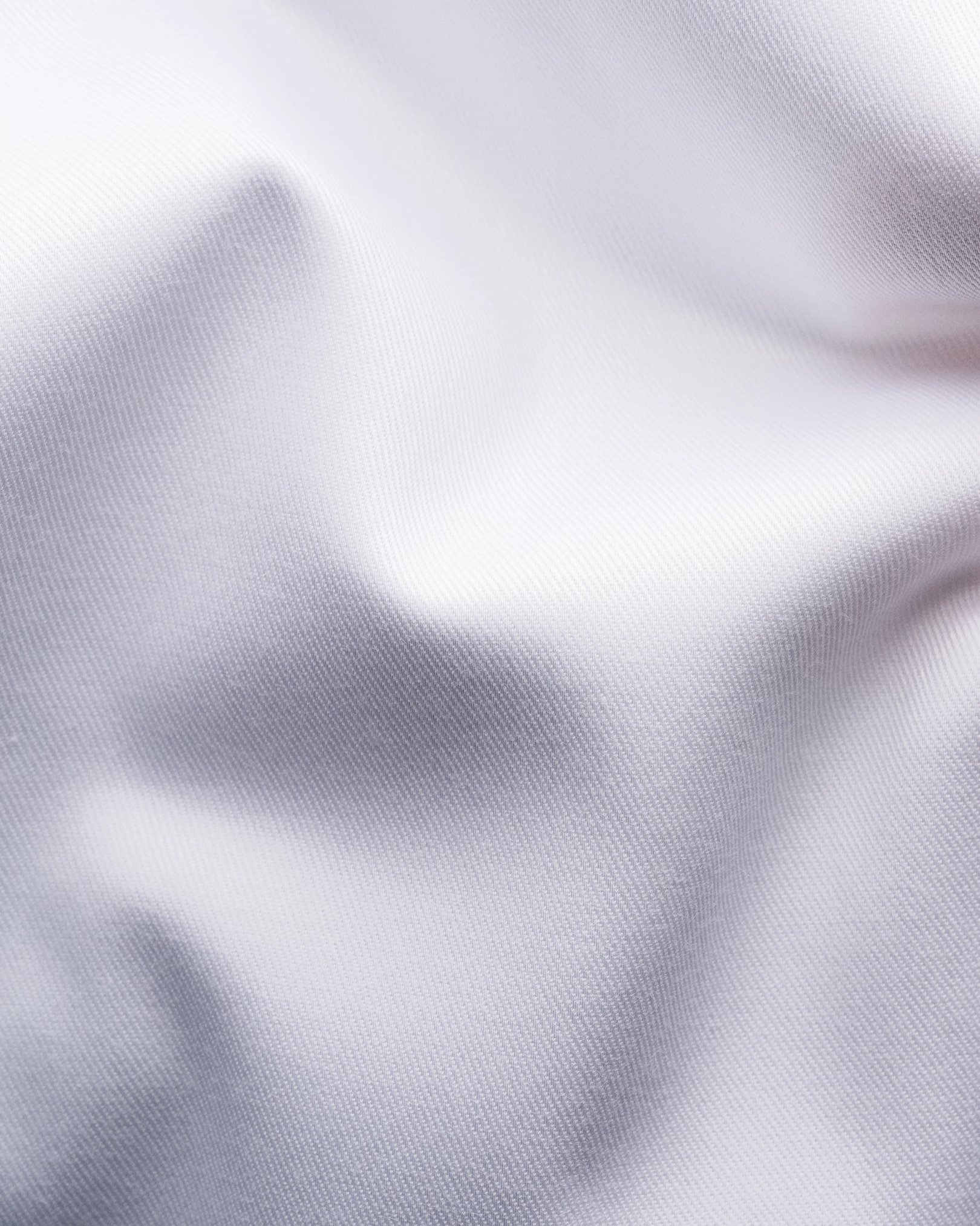 Eton - white twill stretch cut away single slim