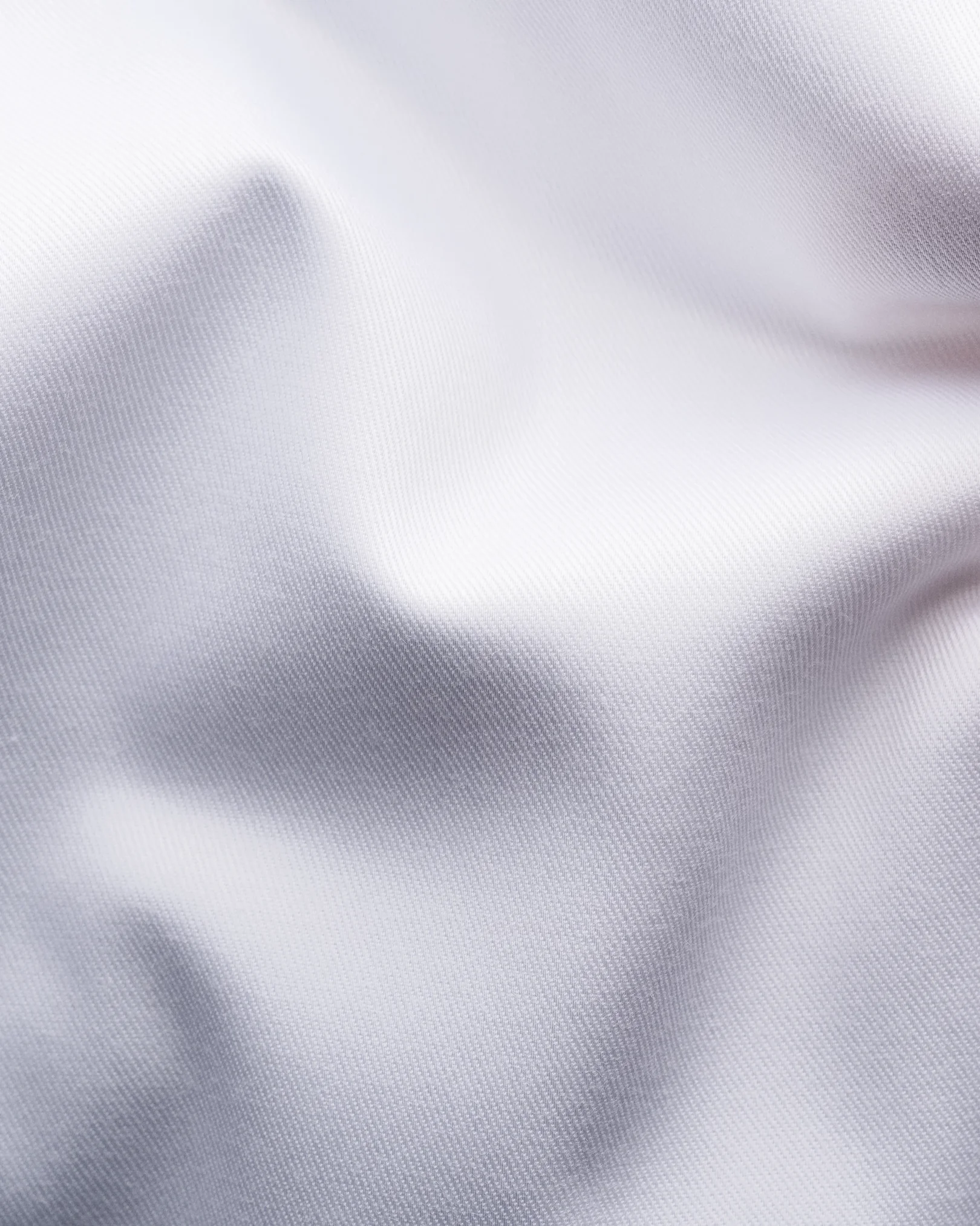 Eton - white twill stretch cut away single slim