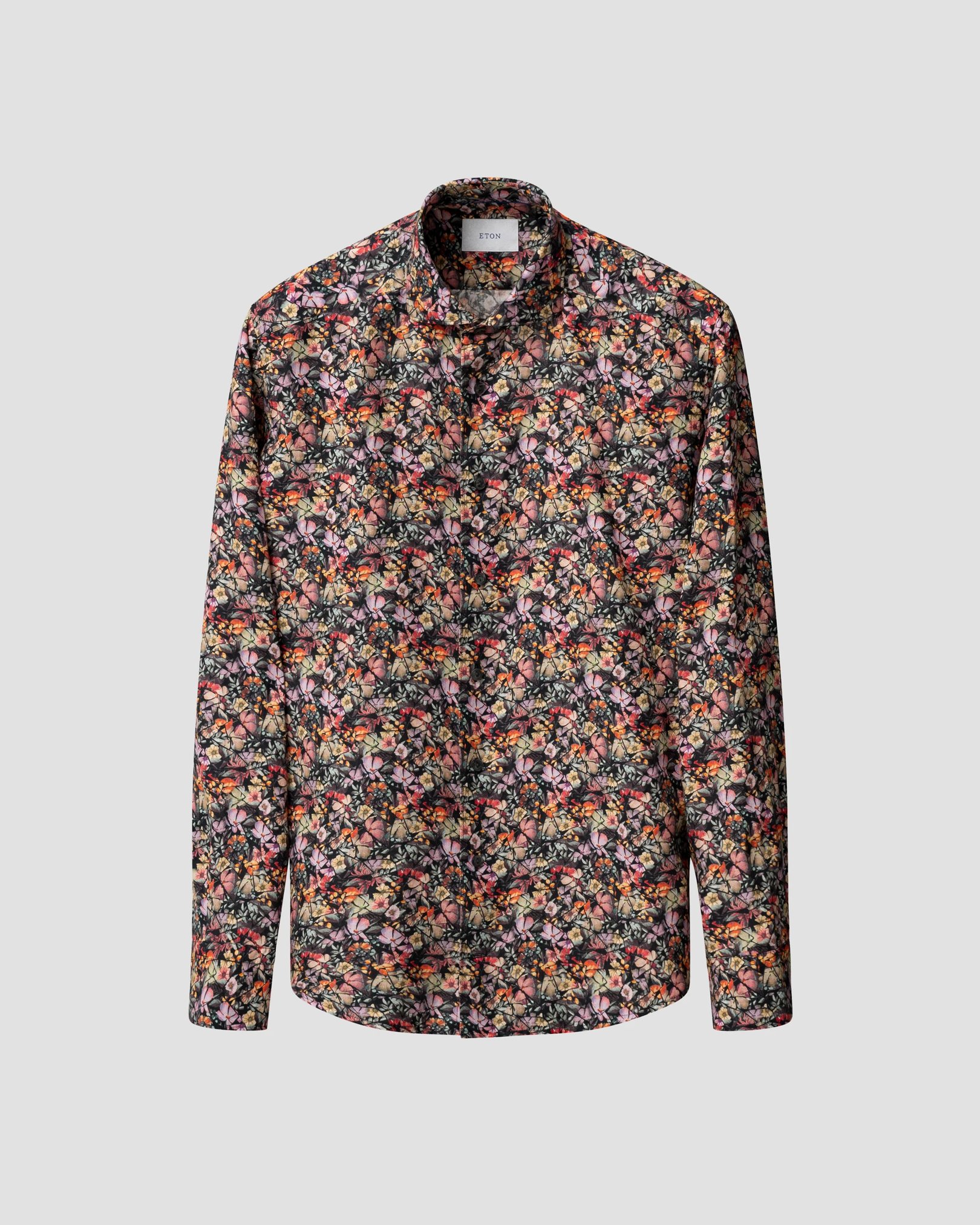 Eton - Floral Print Linen Shirt