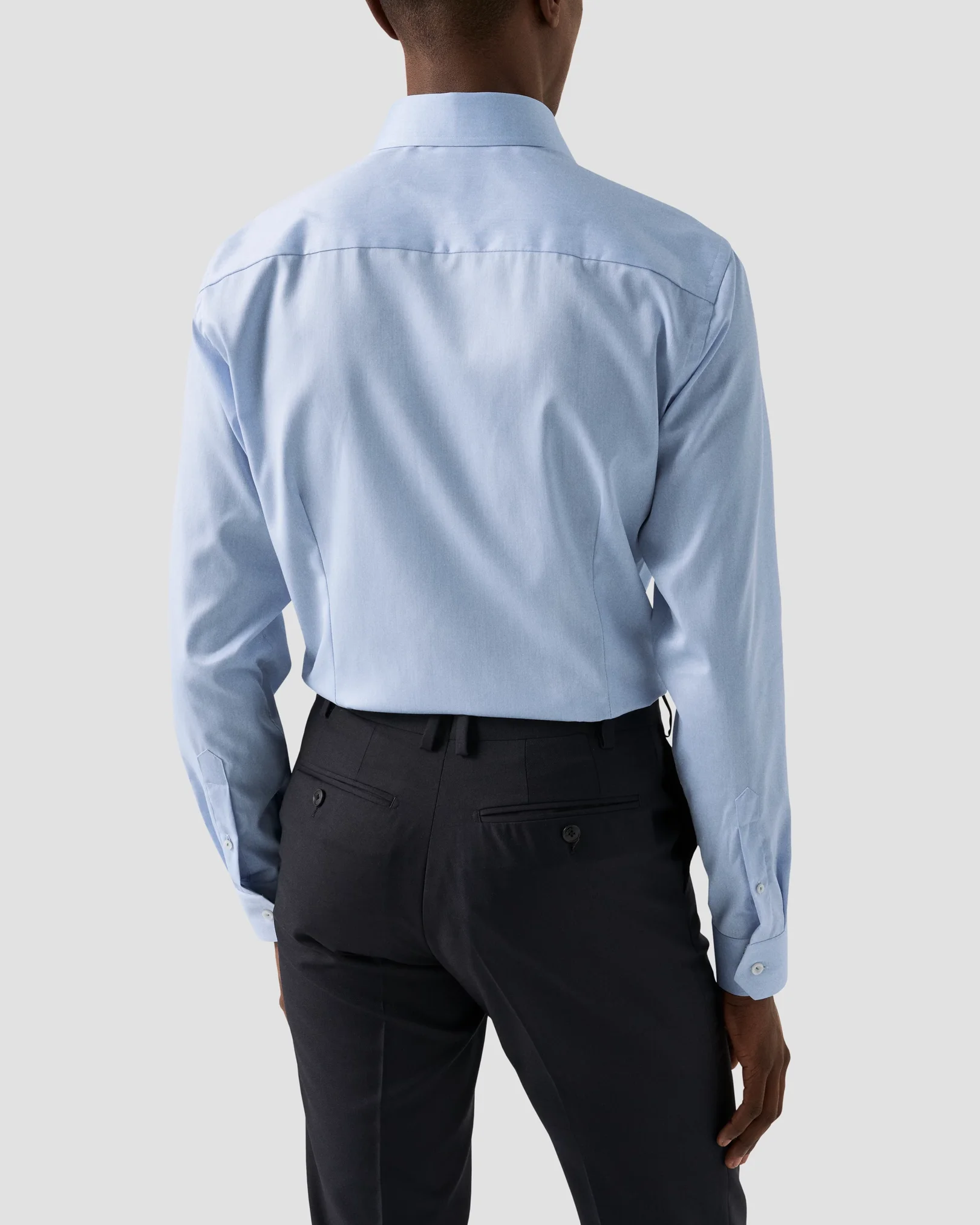 Eton - floral detailed twill shirt
