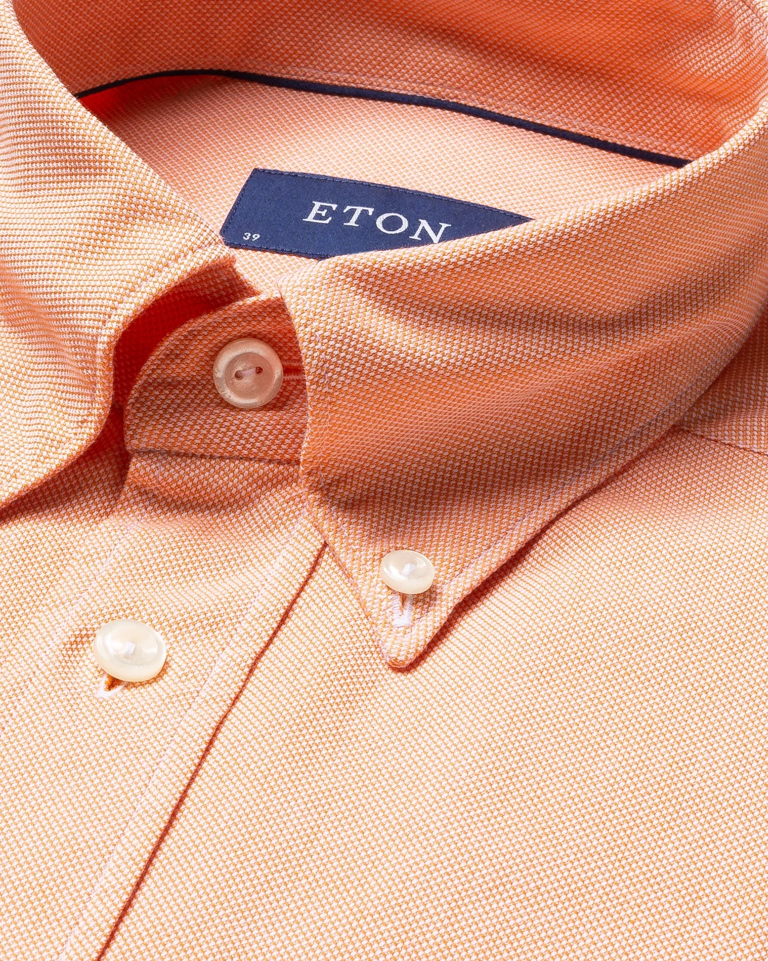 Eton - orange oxford shirt soft