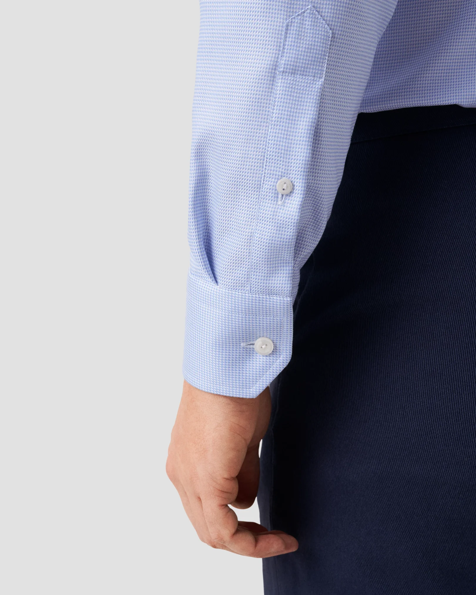 Eton - sky blue twill shirt
