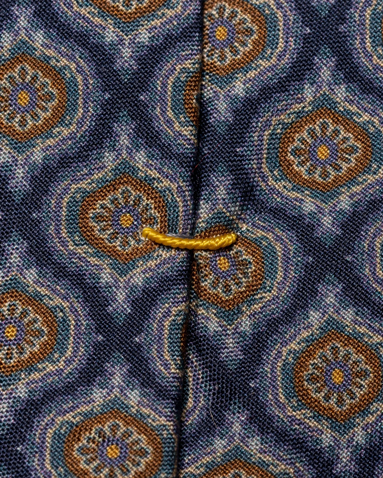 Eton - navy blue fuji silk tie