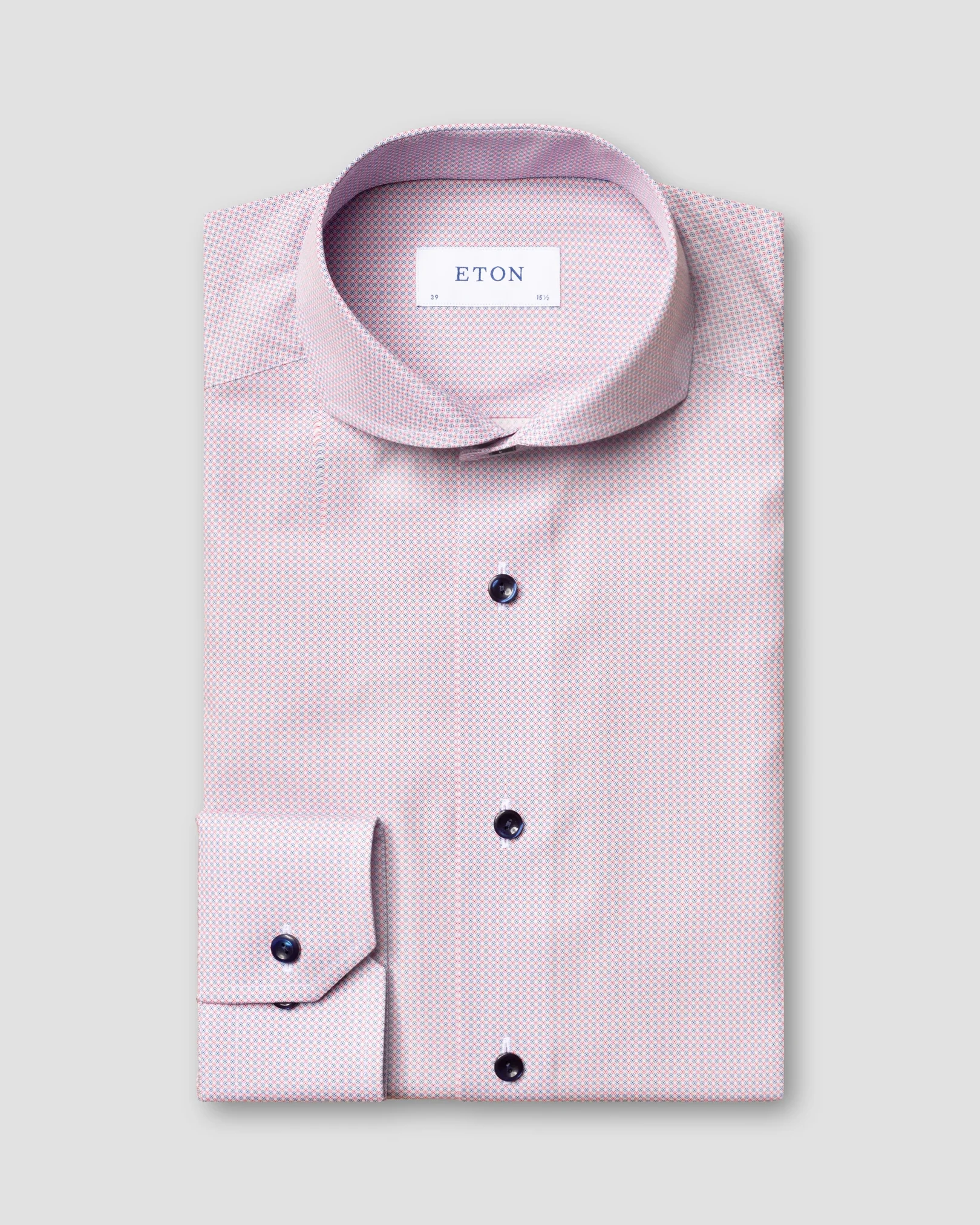 Eton - red micro print shirt