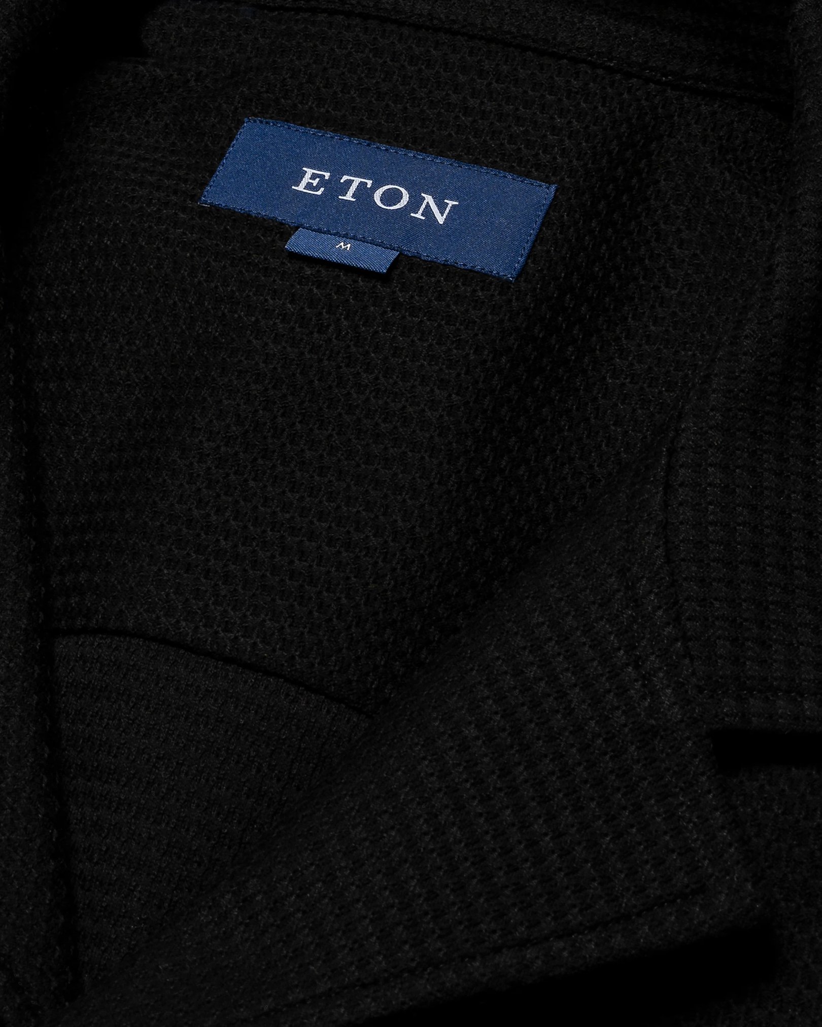 Eton - black jaquard jersey resort