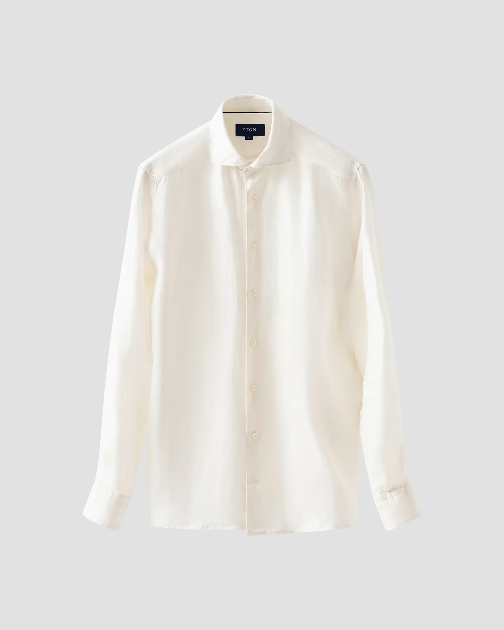 Eton - white linen wide spread shirt