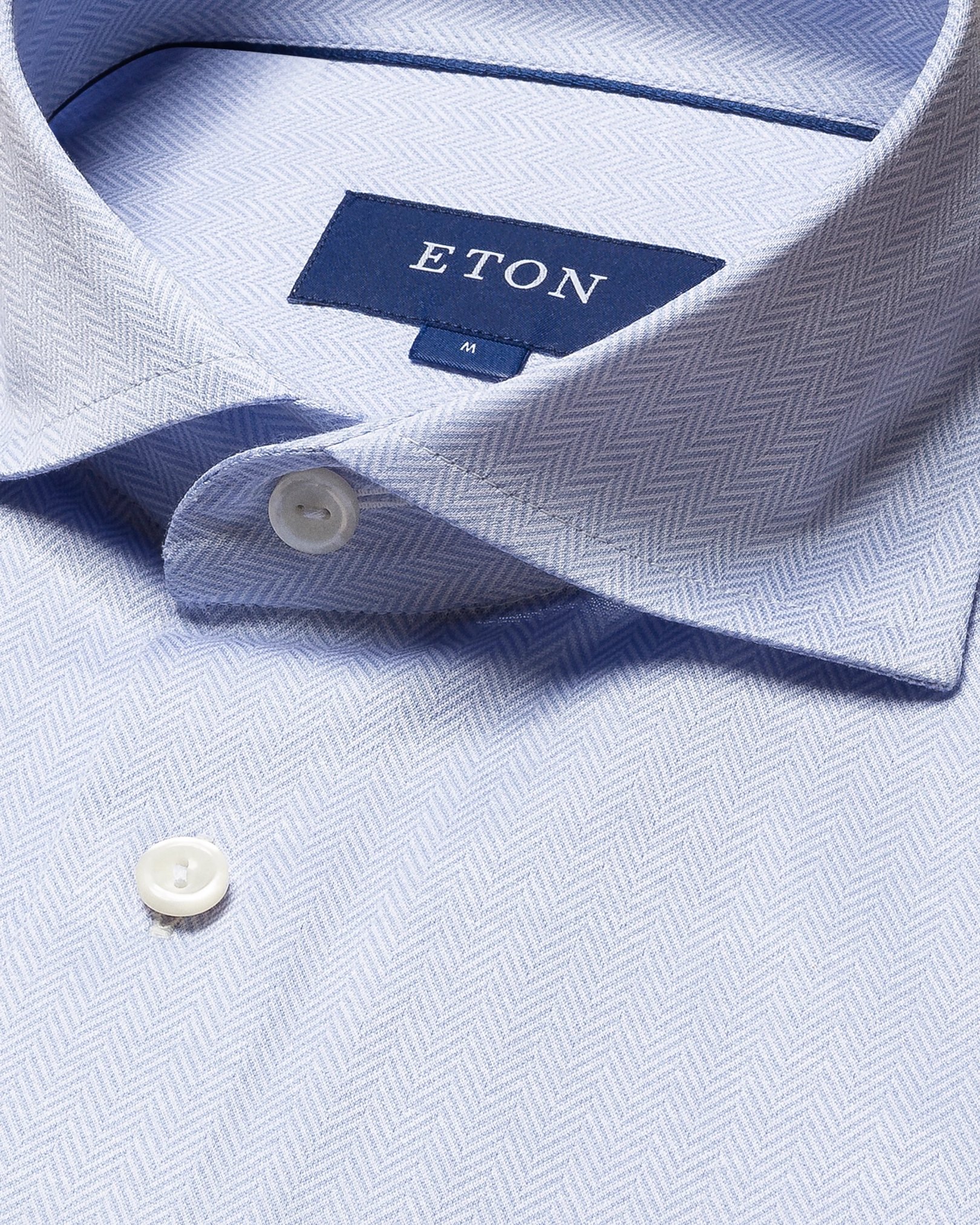Eton - light blue jacquard widespread