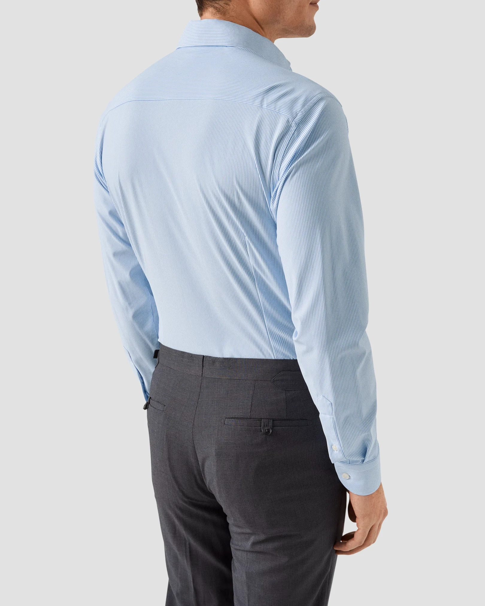 Eton - blue four way stretch