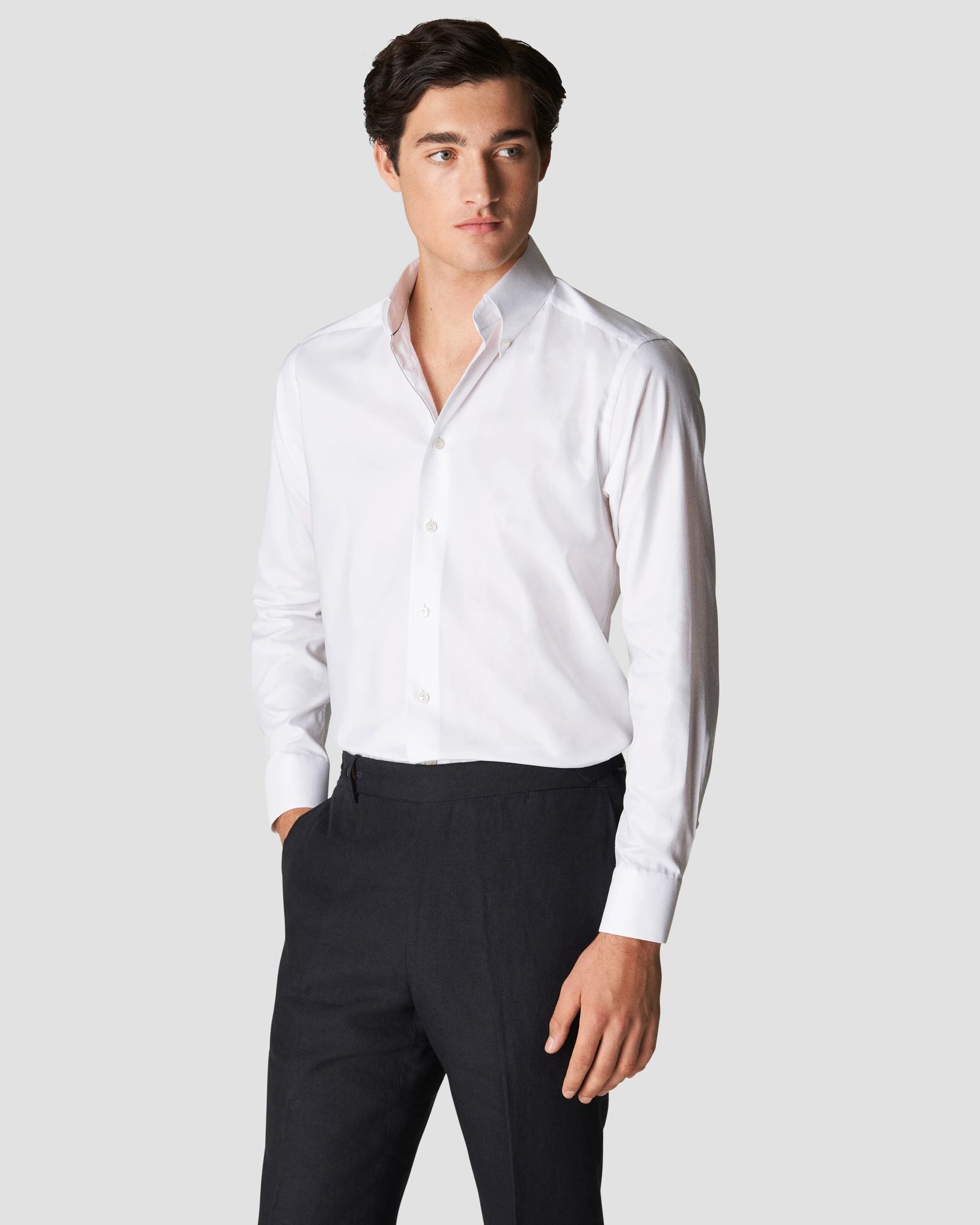 Eton - wrinkle free white signature oxford