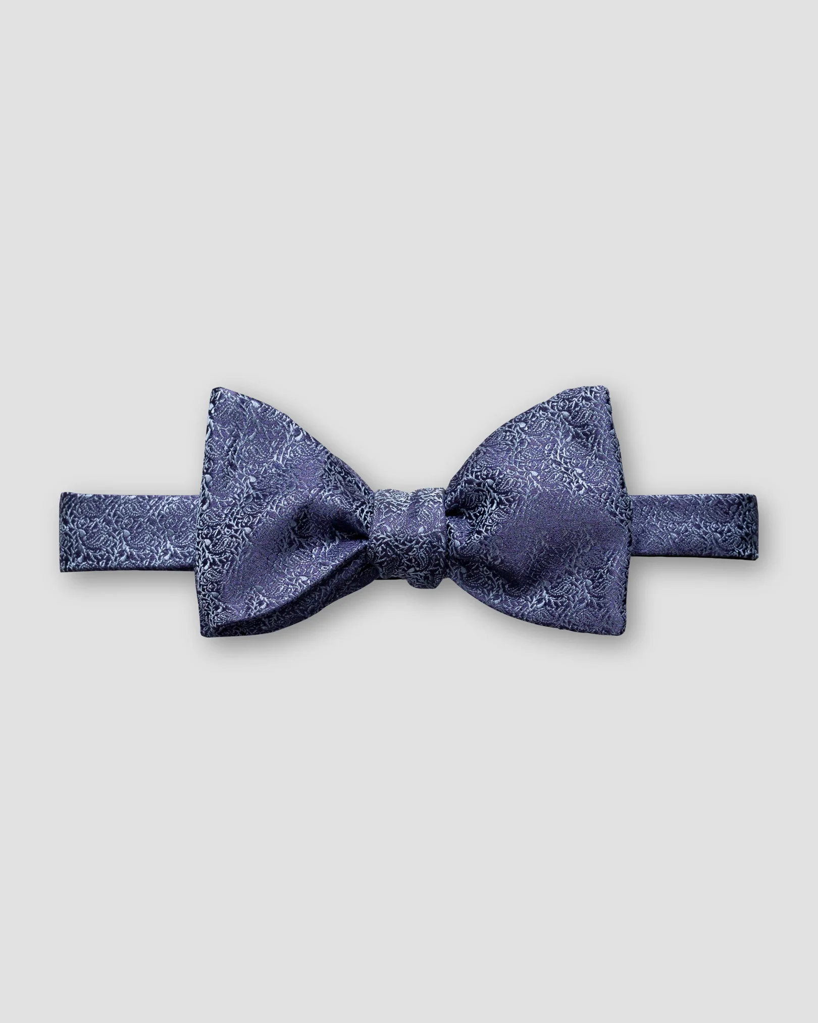 Eton - navy silk bowtie self tied