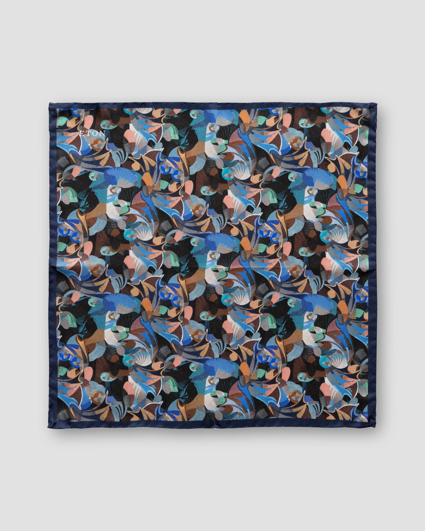 Eton - retrofuture print pocket square