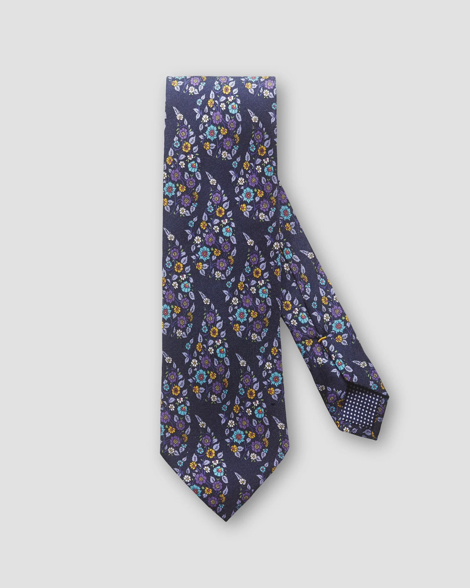 Eton - navy blue paisley drop