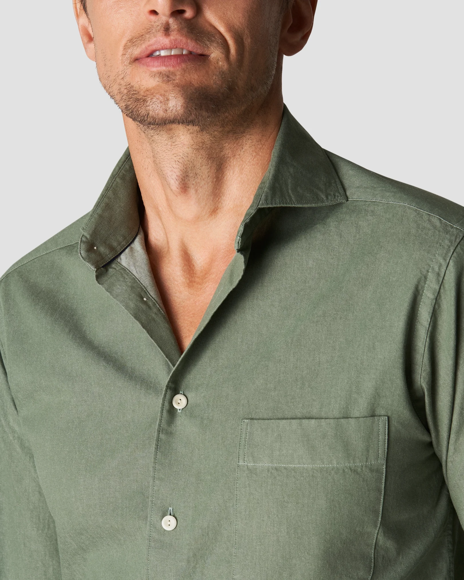 Eton - mid green heavy twill