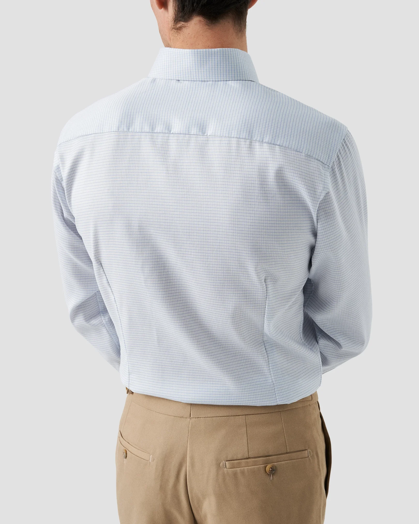 Eton - micro check signature twill shirt