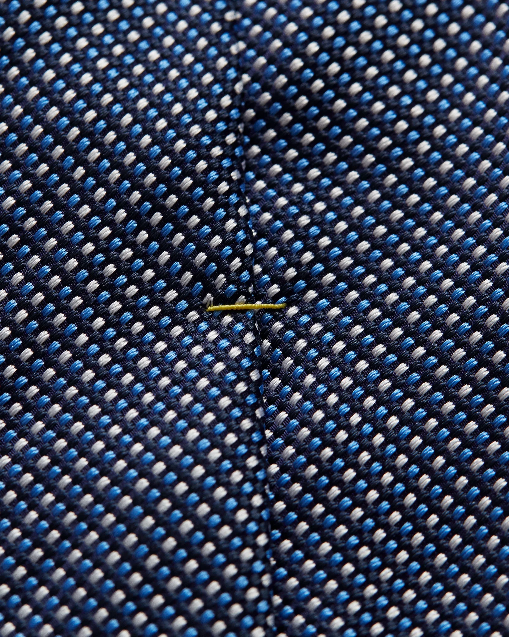 Eton - navy blue basketweave tie