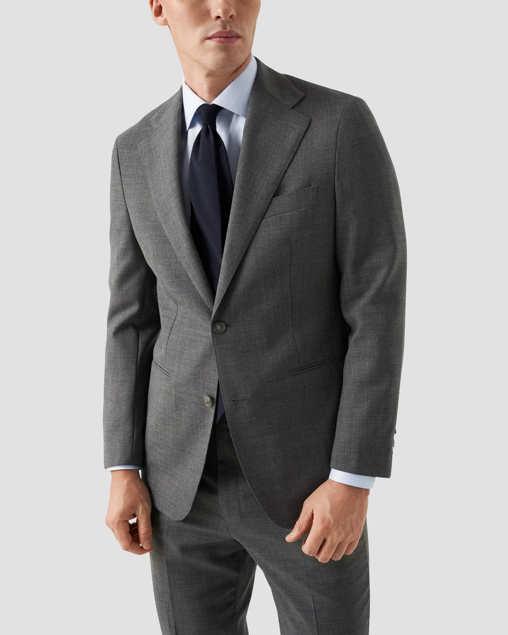 Eton - light blue signature twill made to order