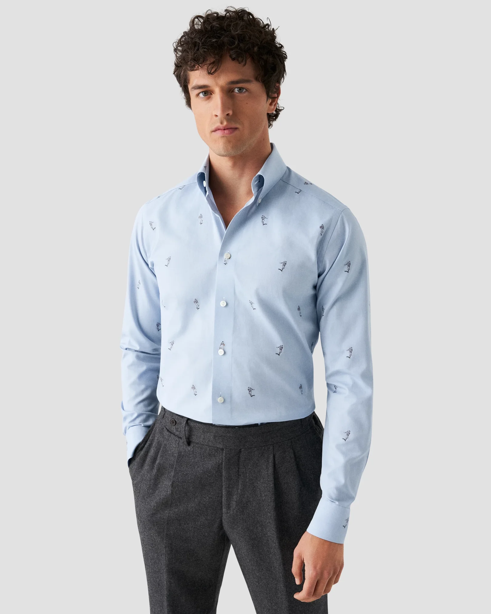 Eton - light blue flipper coupe