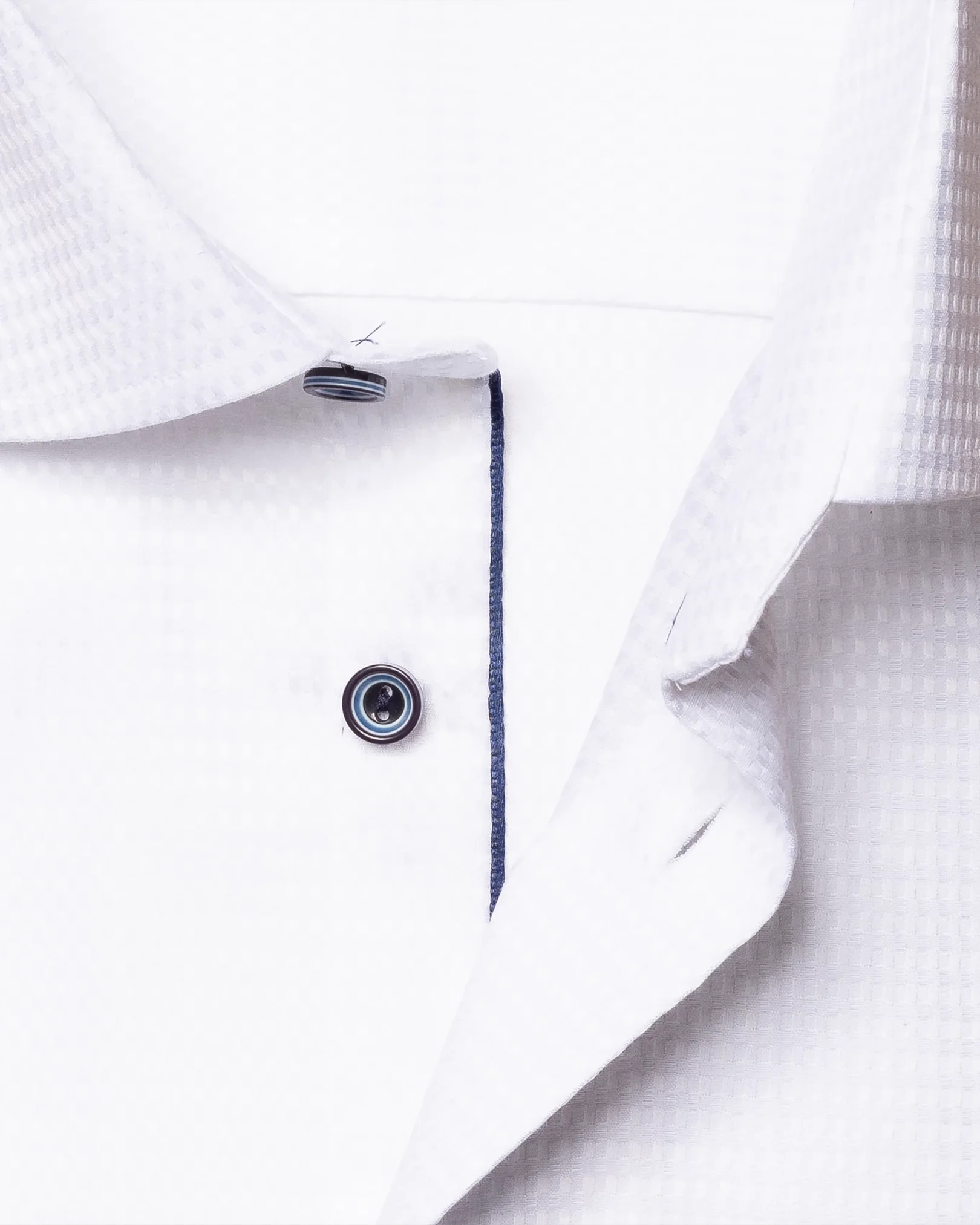 Eton - white dobby shirt cut away collar