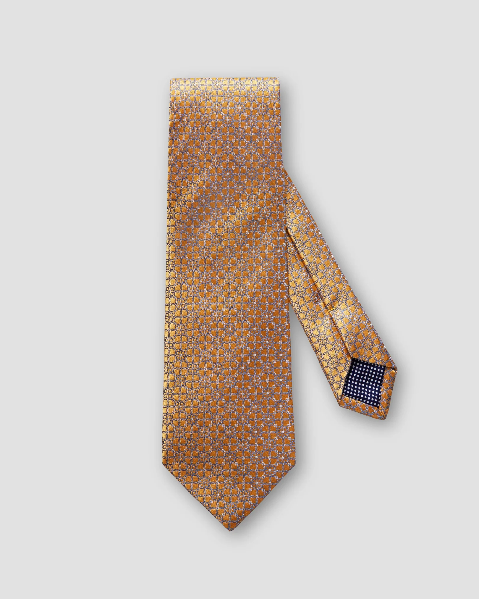 Eton - yellow floral woven silk tie