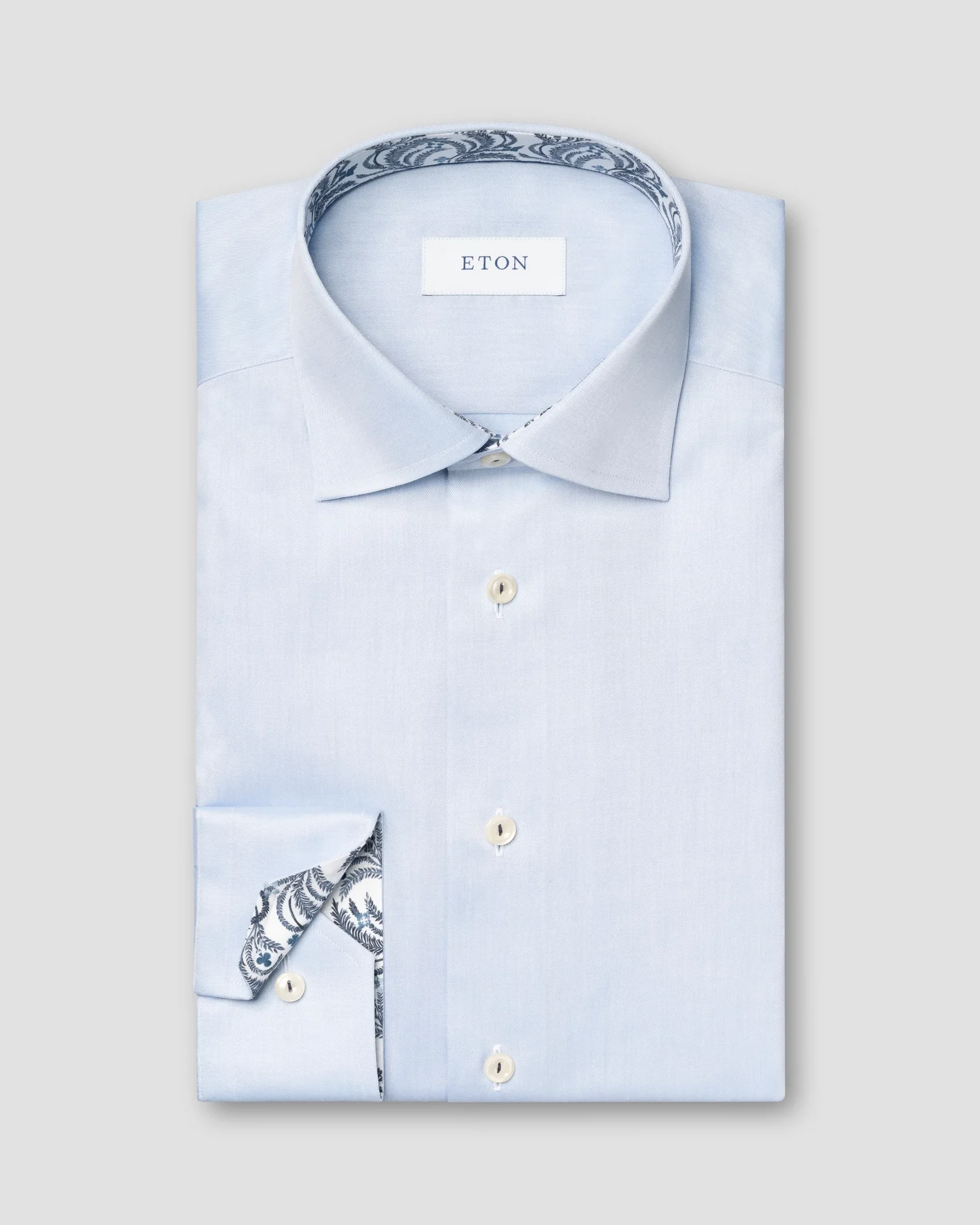 Eton - blue sginature twill shirt