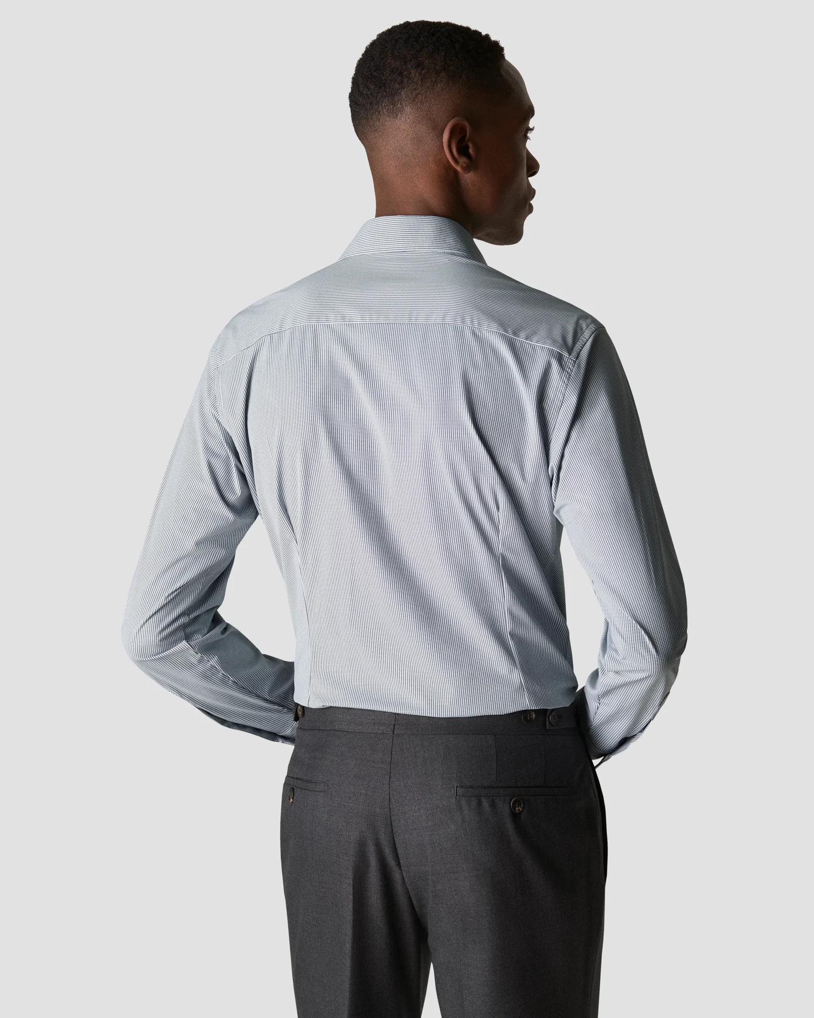 Eton - navy blue performance shirt