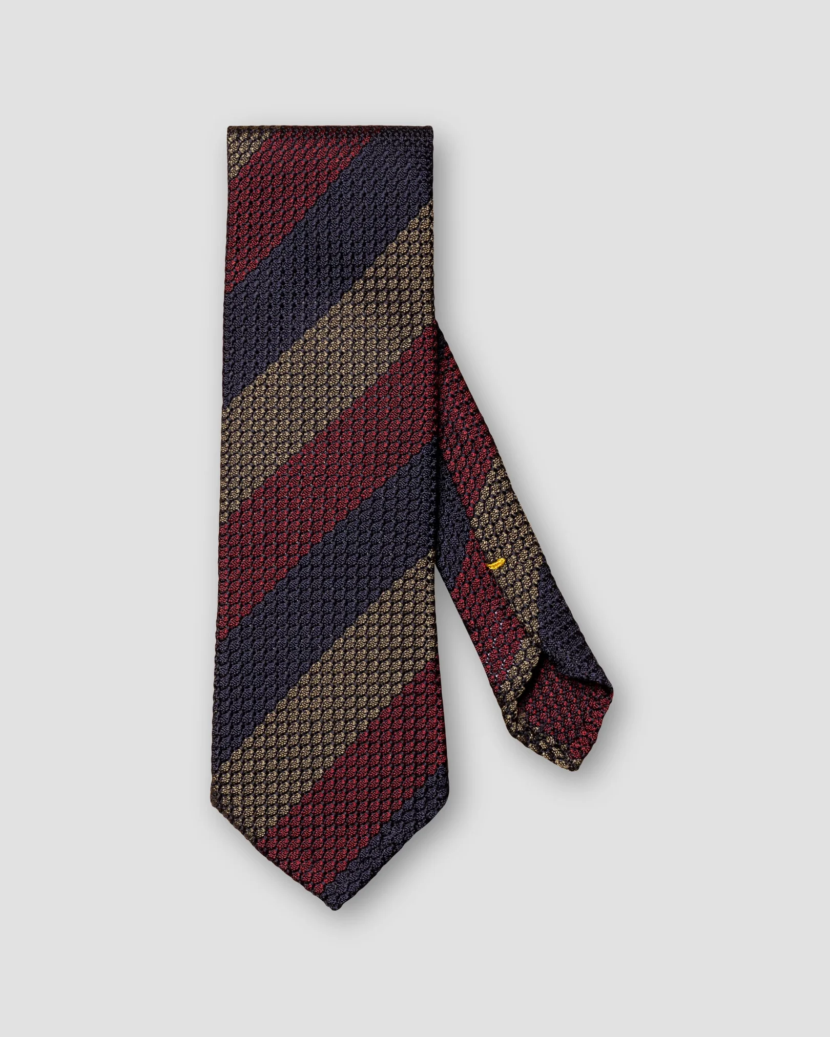 Eton - blue and brown grenadine tie