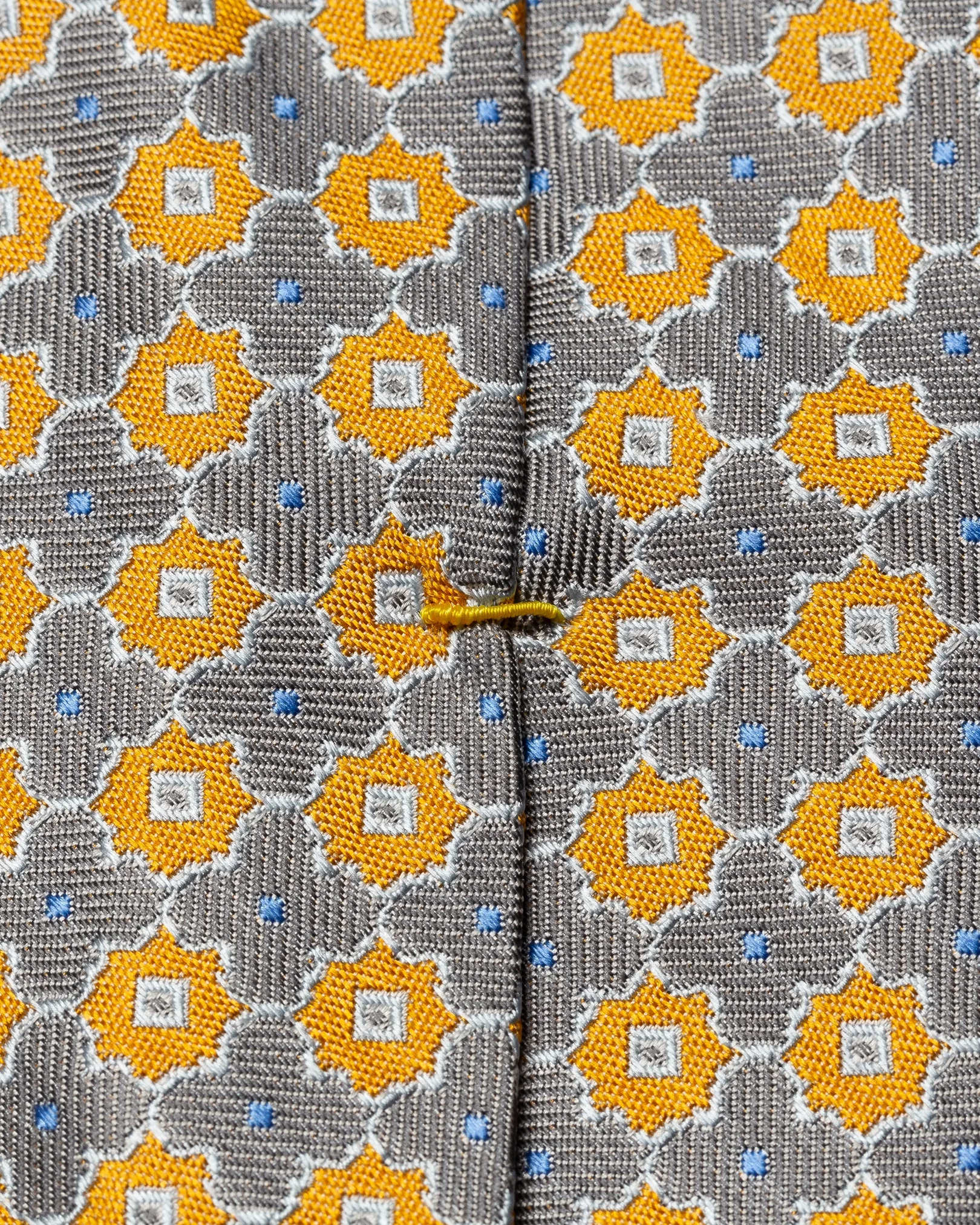 Eton - orange geometric silk tie ss