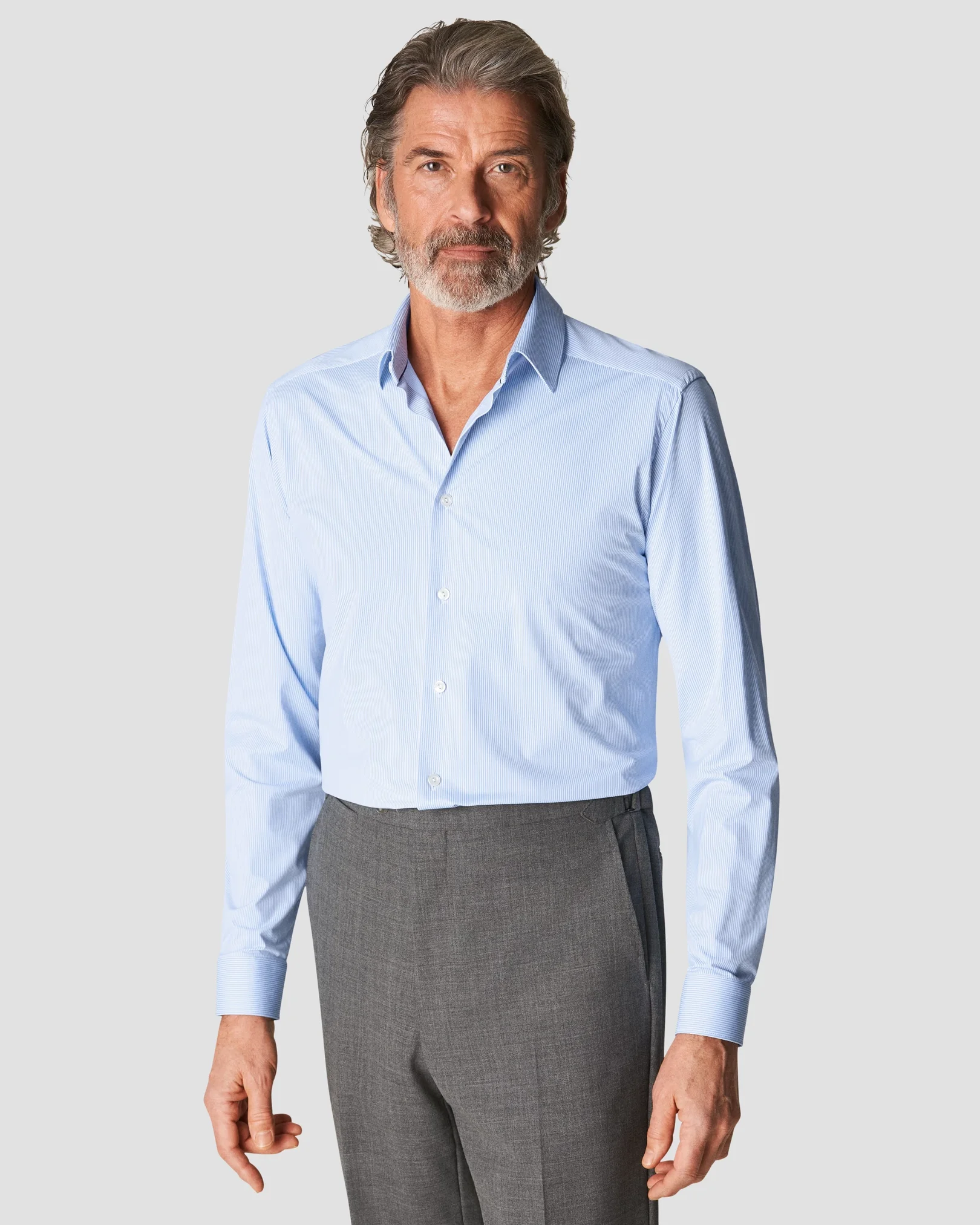 Eton - light blue 4 way stretch widespread