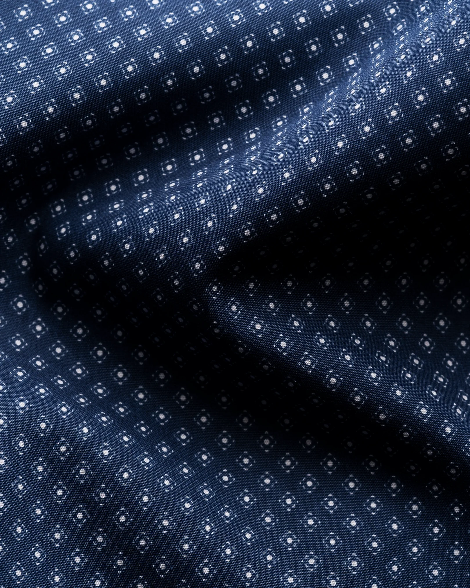 Eton - navy blue poplin cut away ss