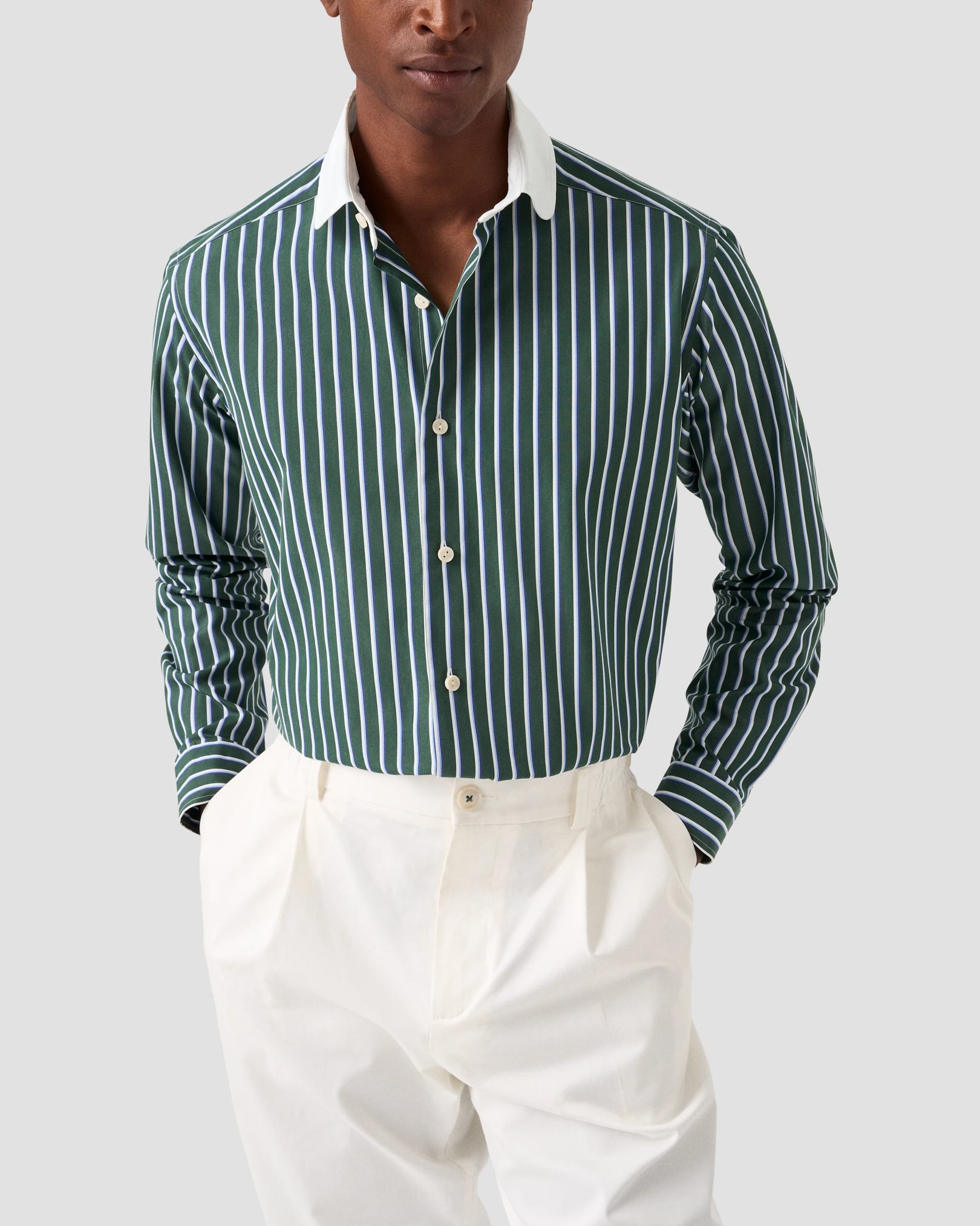 Eton - Eton x Tretorn chemise à col club rayée