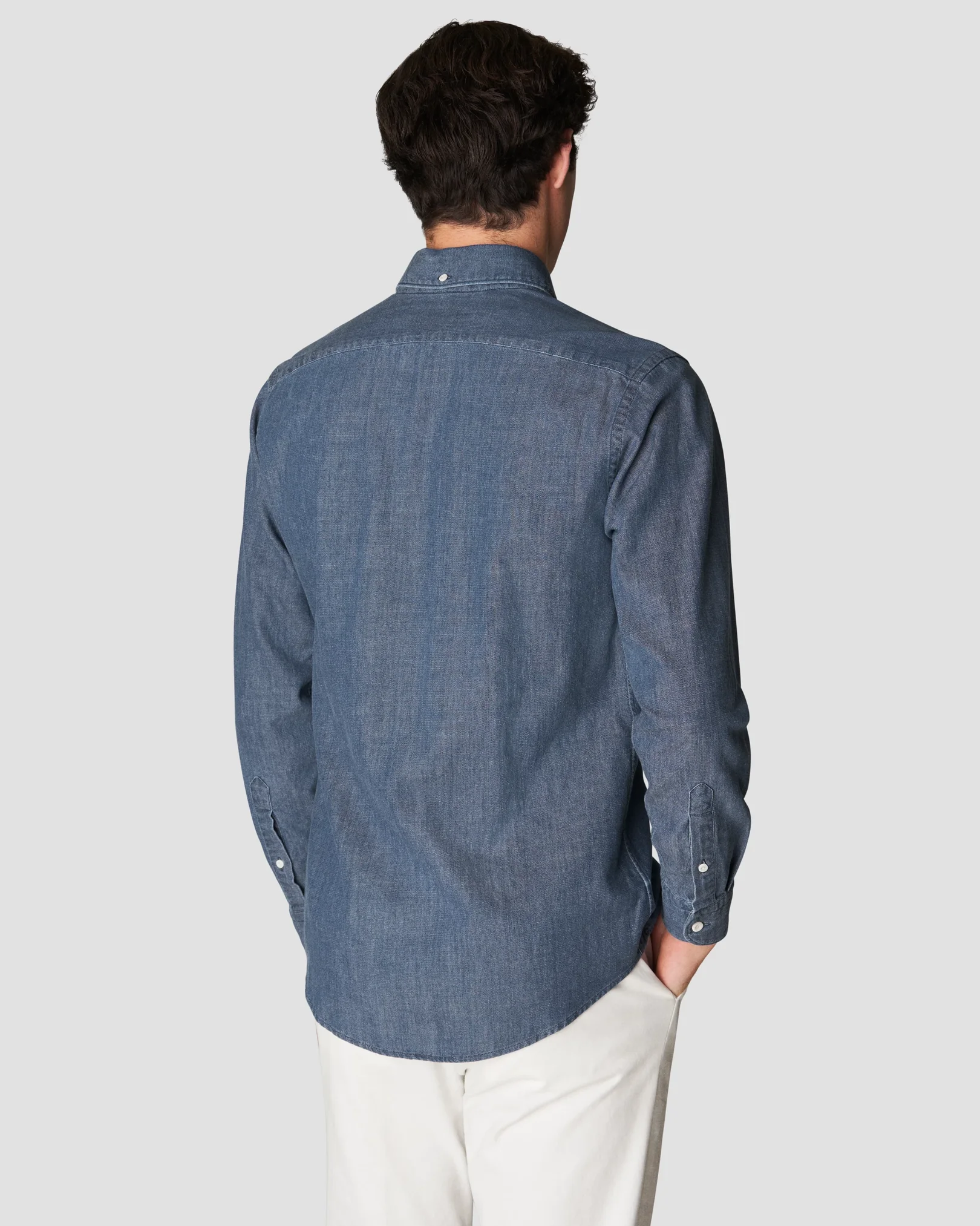 Eton - black indigo denim shirt