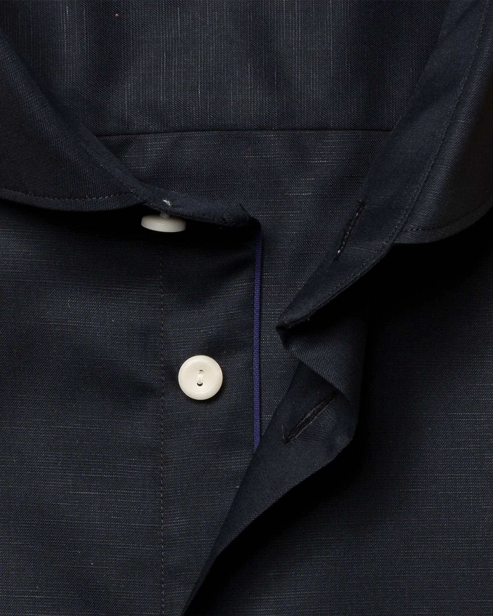 Eton - black textured twill