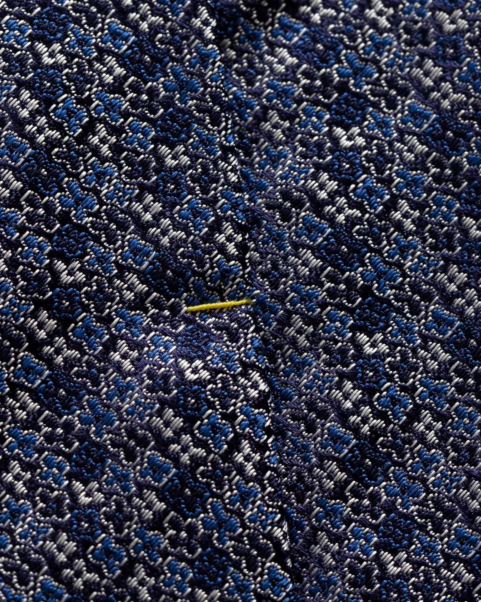 Eton - dark blue micro floral silk tie