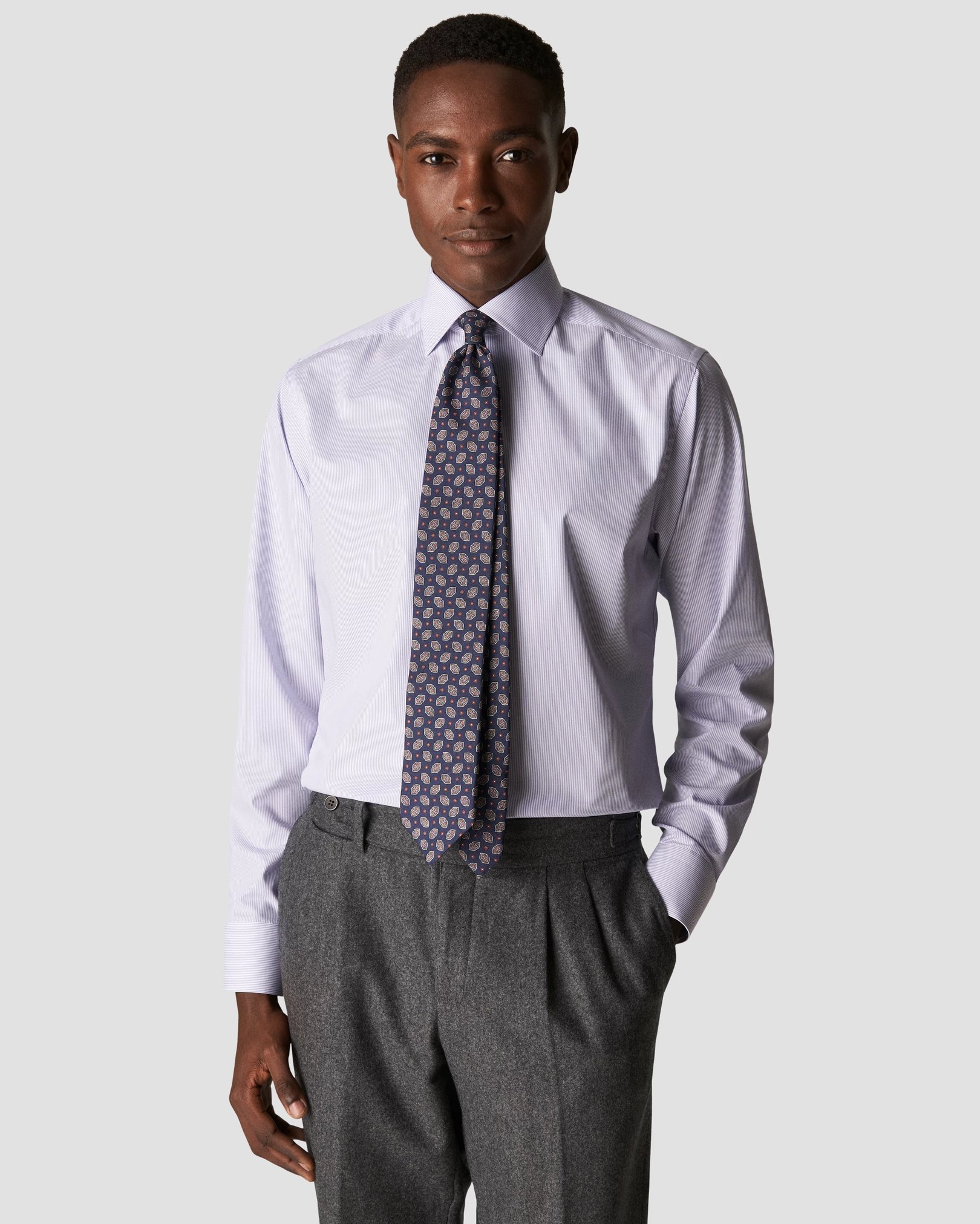 Eton - light purple poplin cutaway