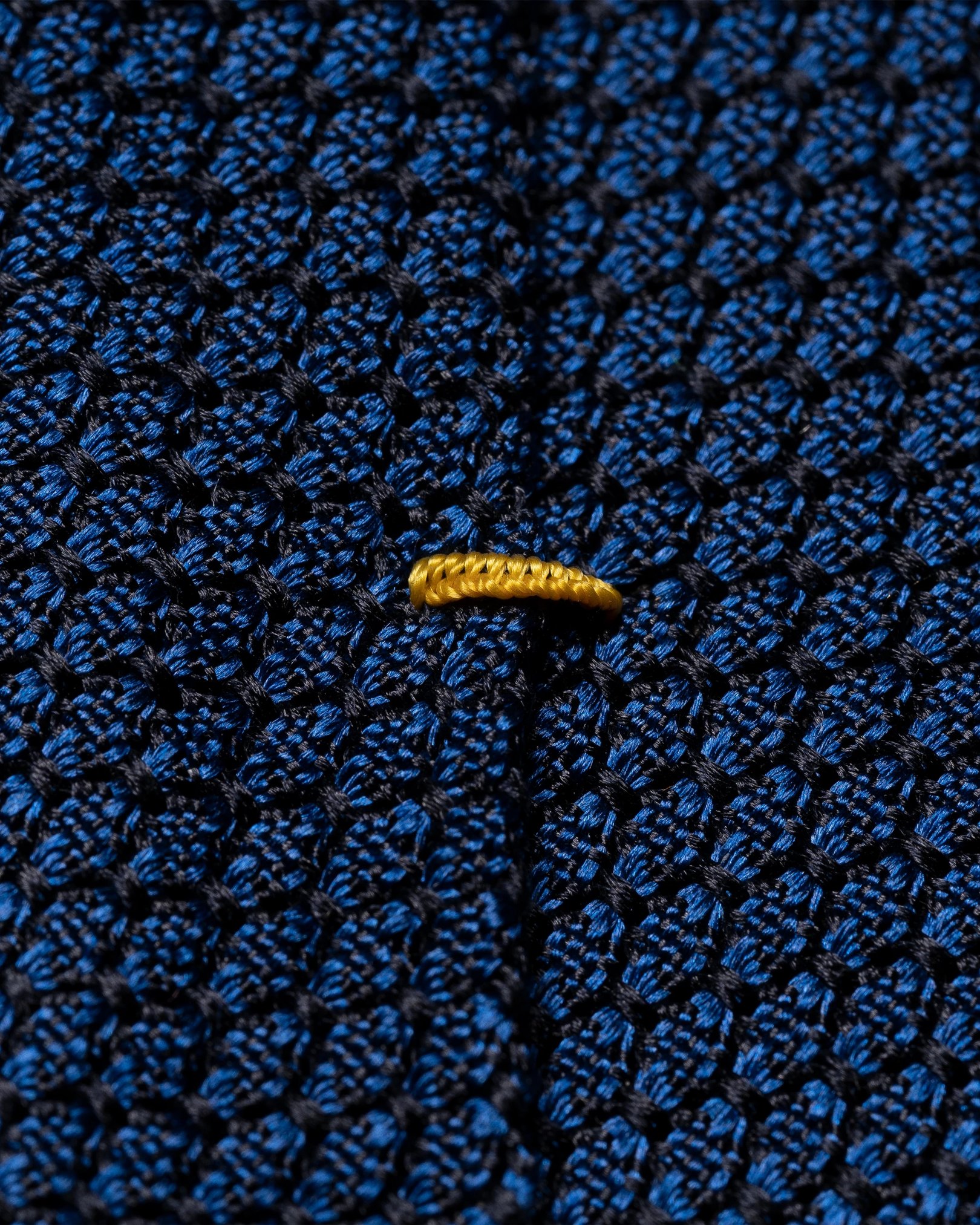 Eton - navy blue solid grenadine