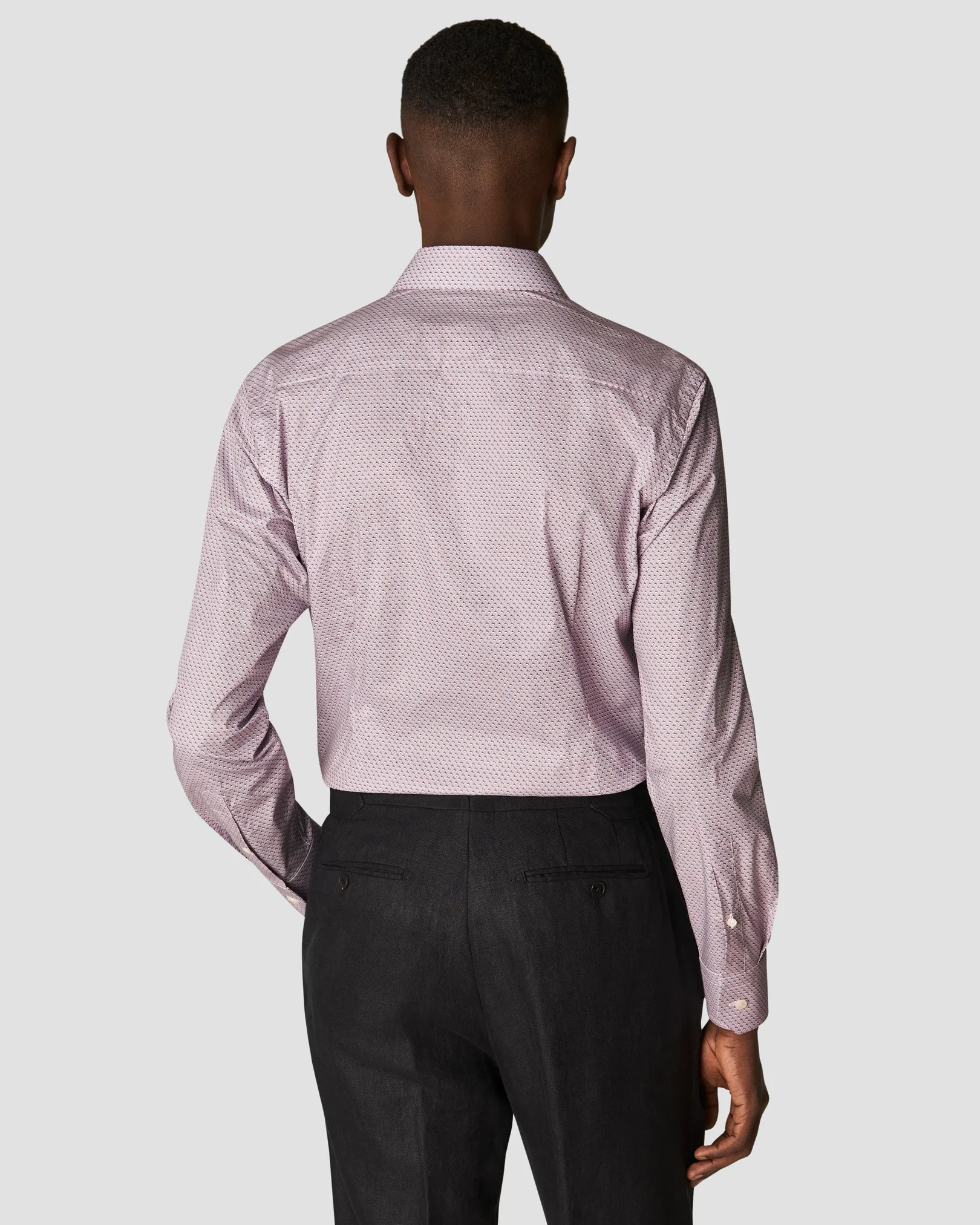 Eton - pink signature twill micro print