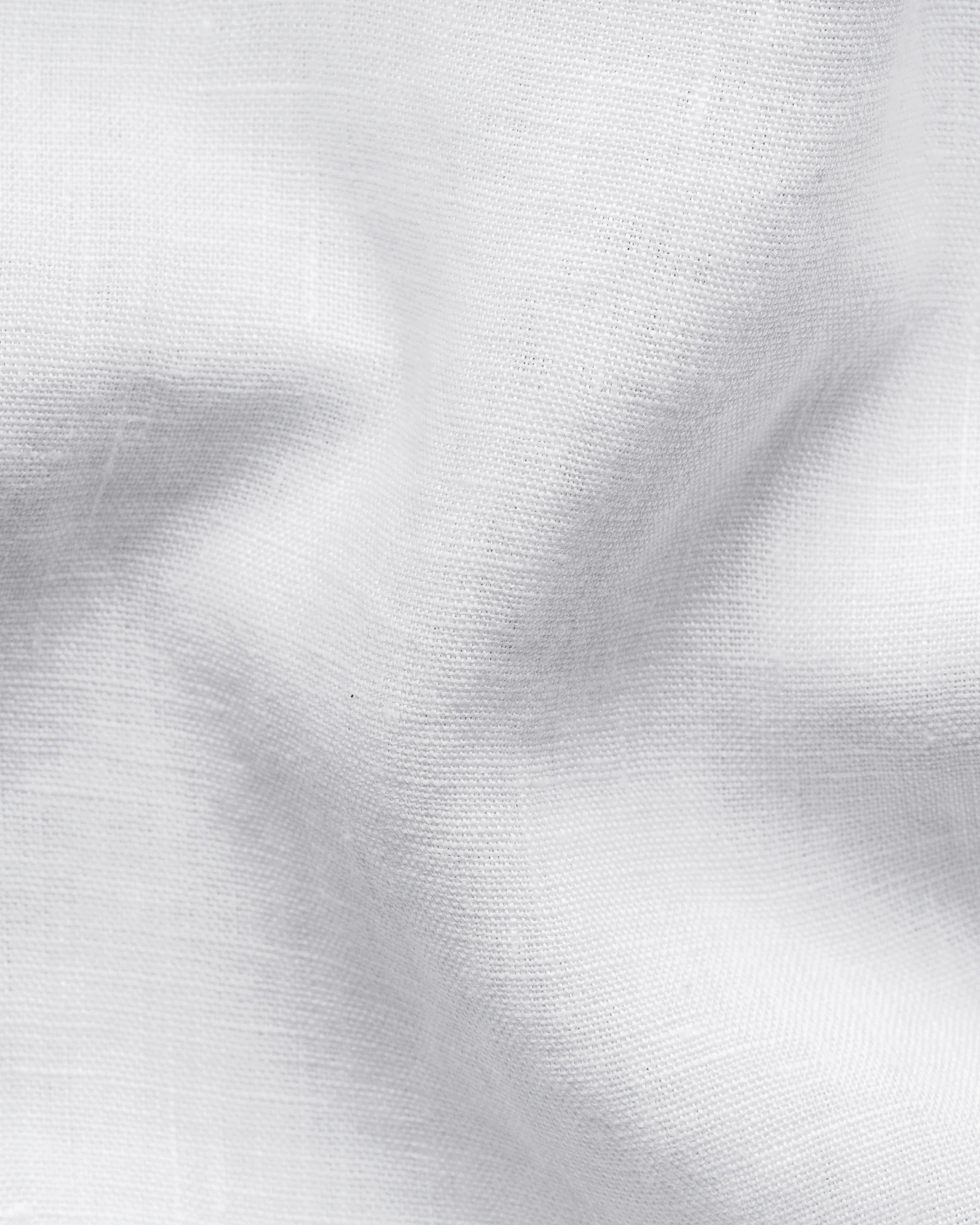 Eton - white solid short sleeve linen shirt