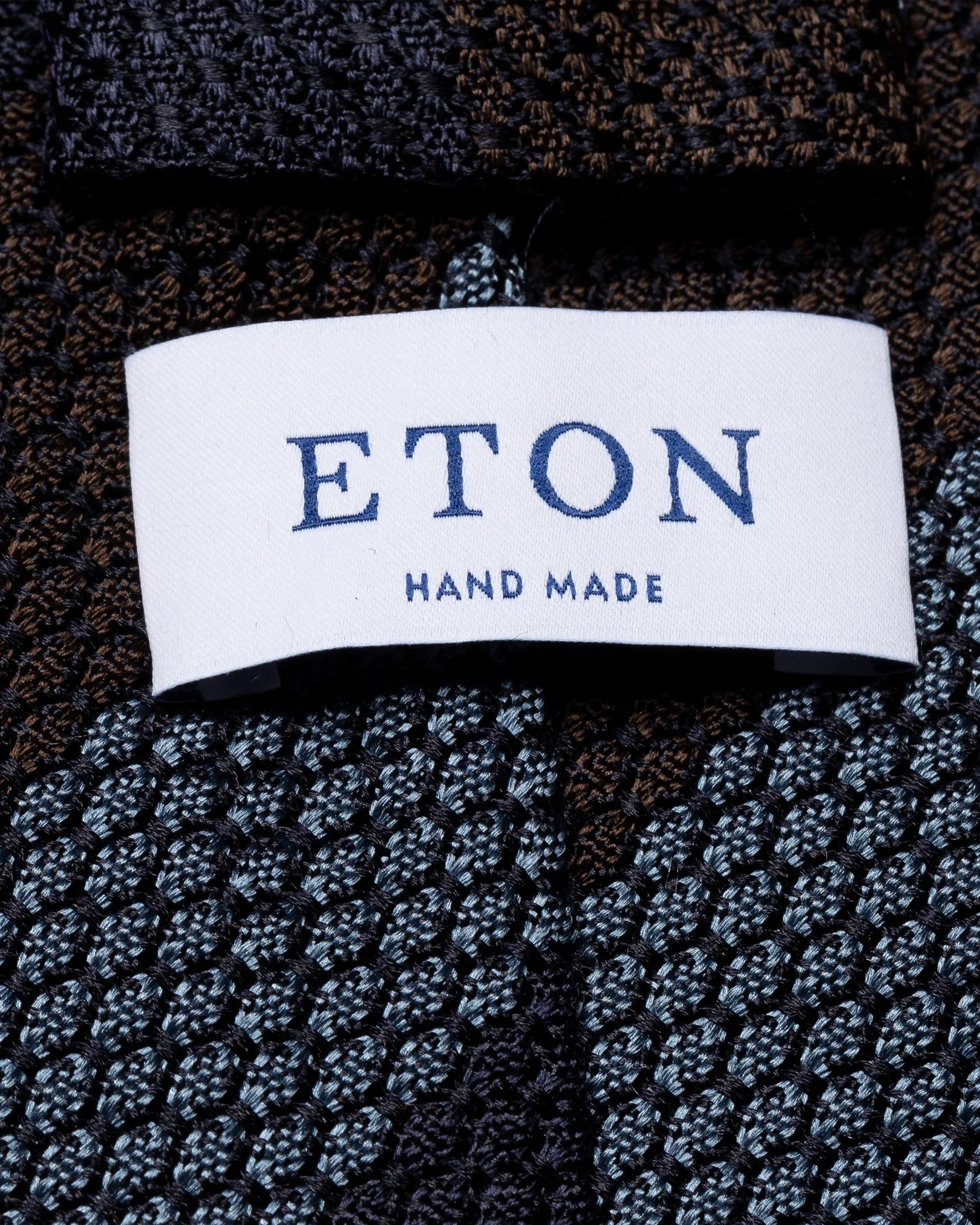 Eton - blue and dark blue grenadine tie