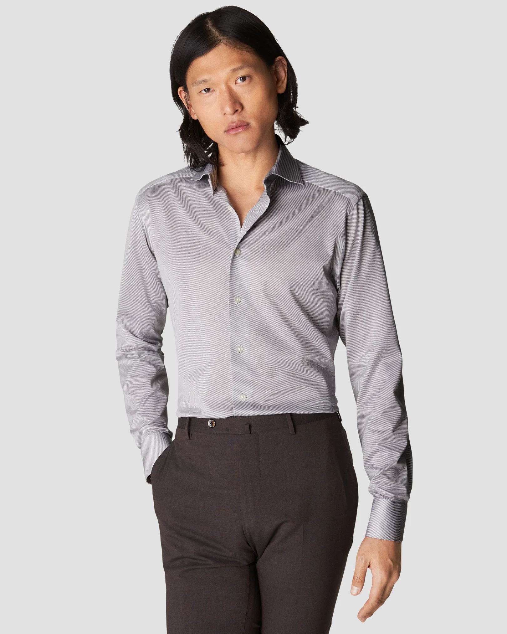 Eton - light grey knit king