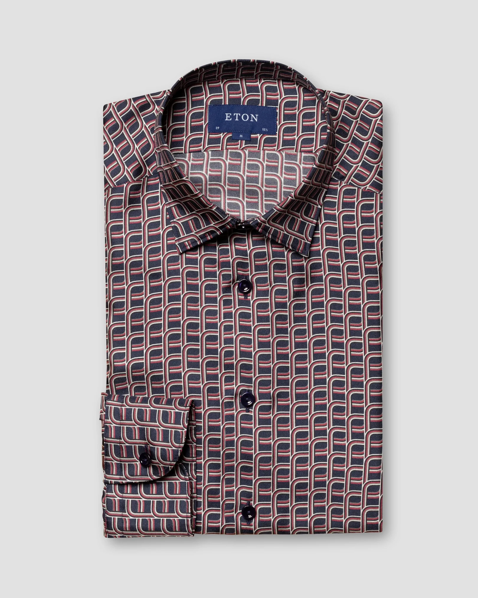 Eton - printed silk shirt