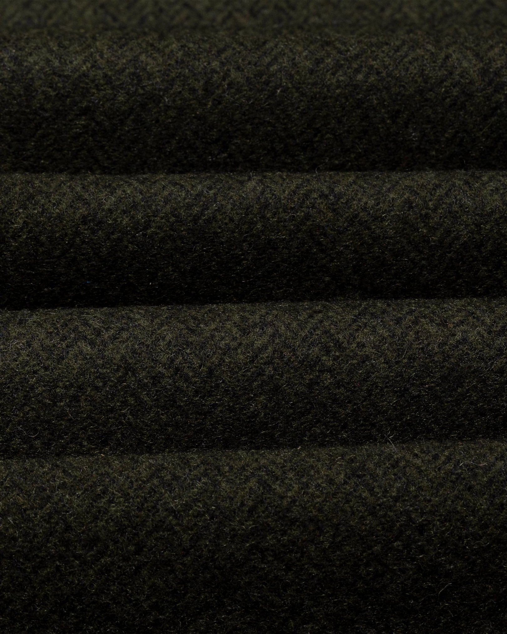Eton - dark green herringbone scarf