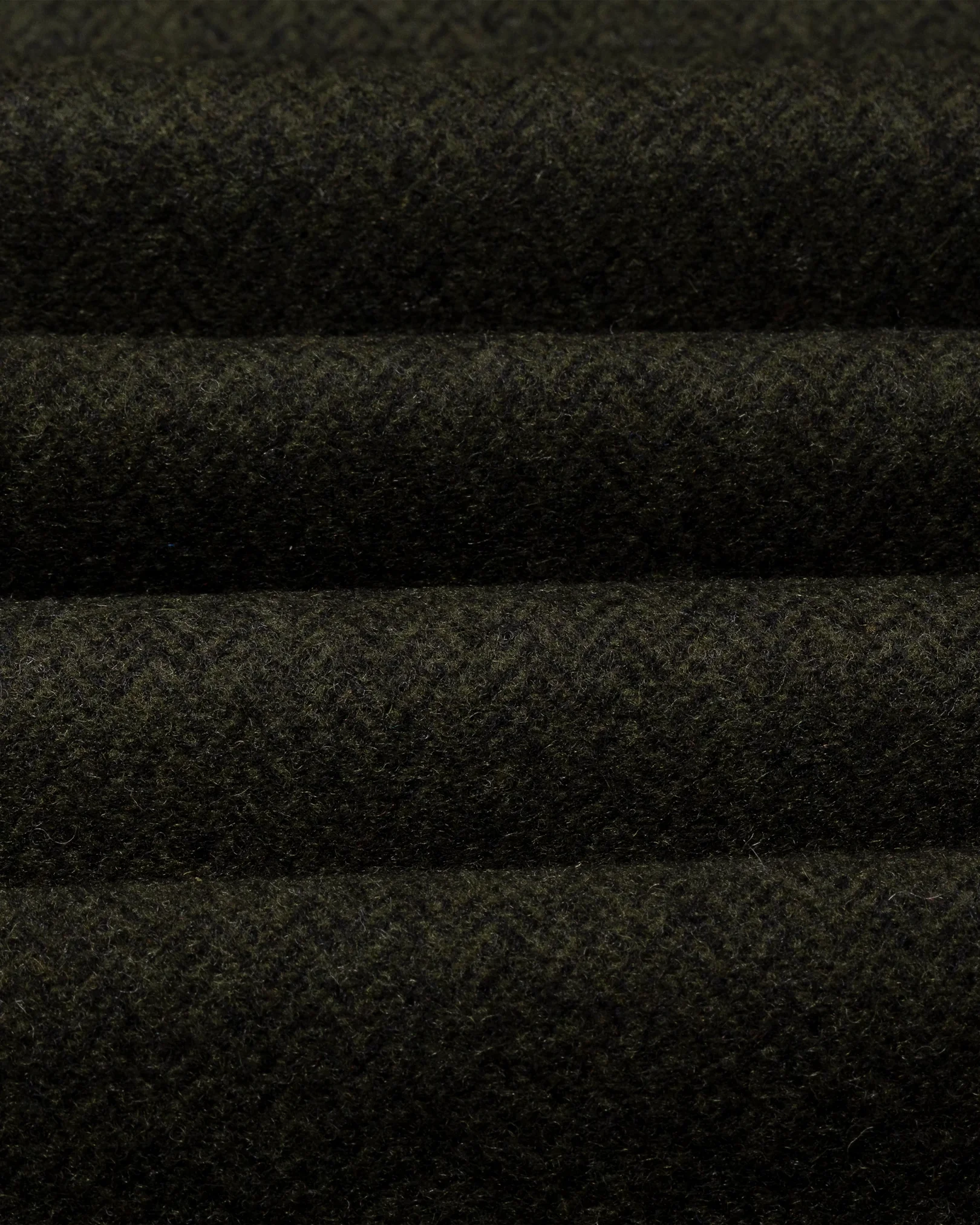Eton - dark green herringbone scarf