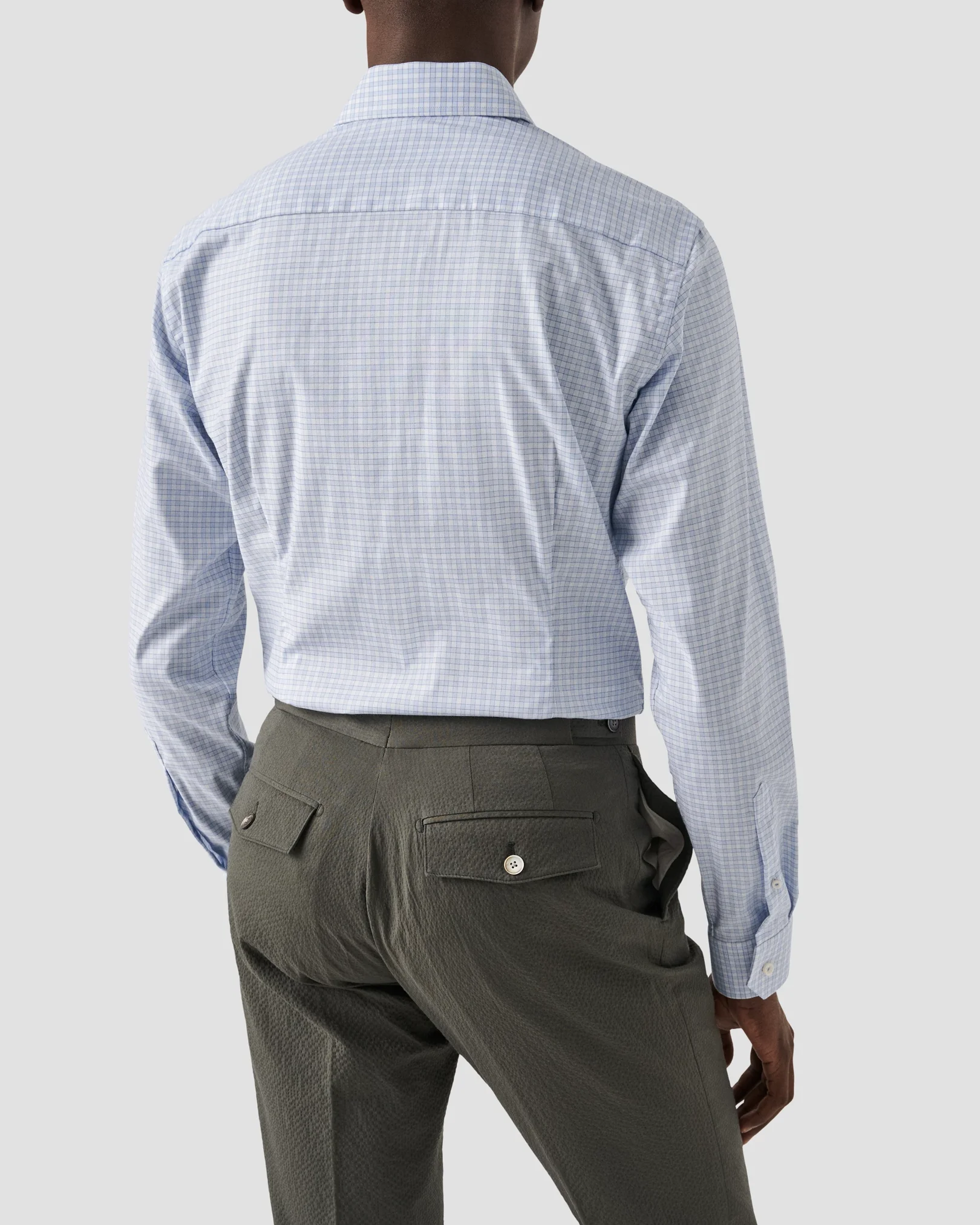 Eton - elegent checked twill shirt
