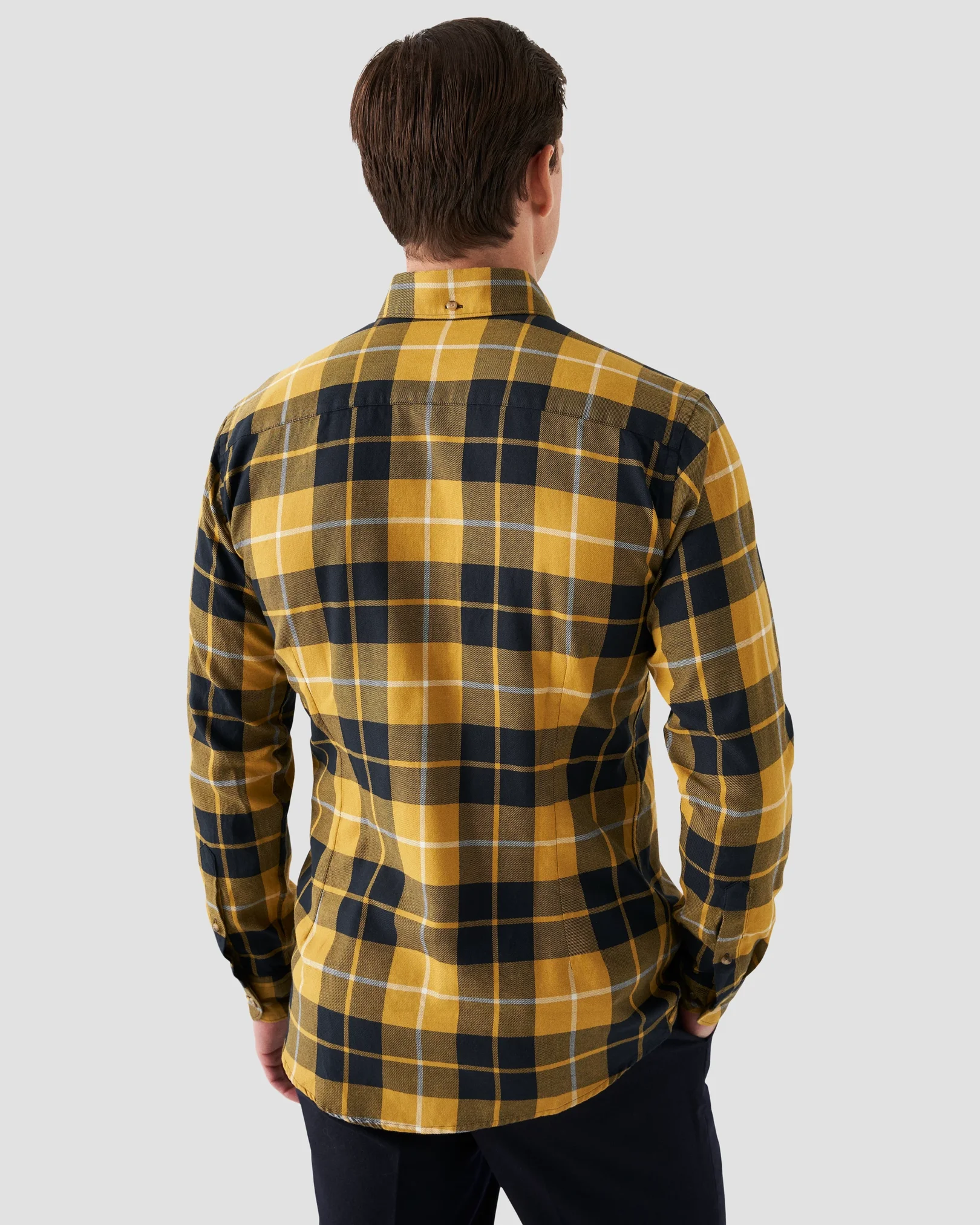 Eton - orange flannel shirt